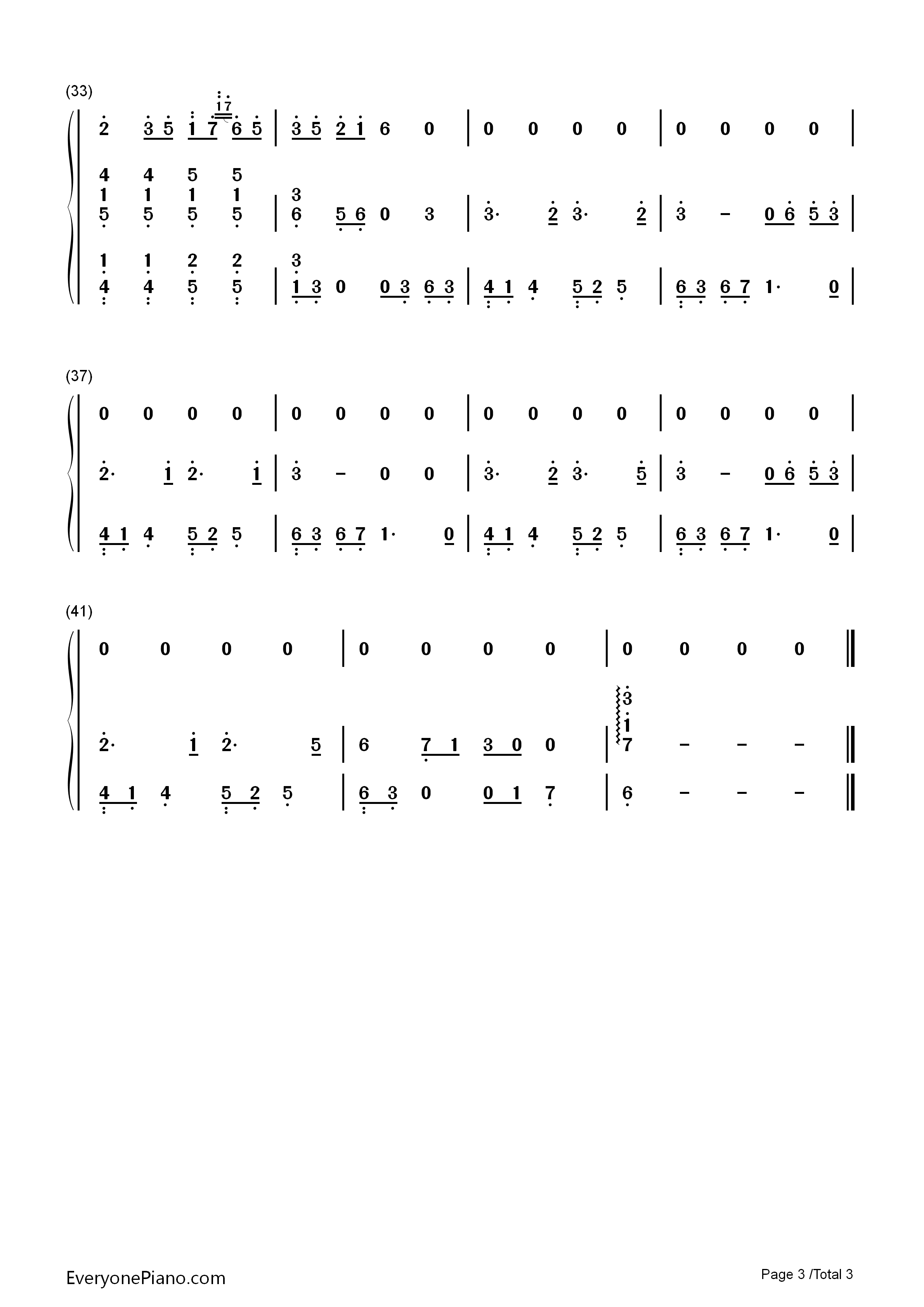 采薇钢琴简谱_HITA演唱