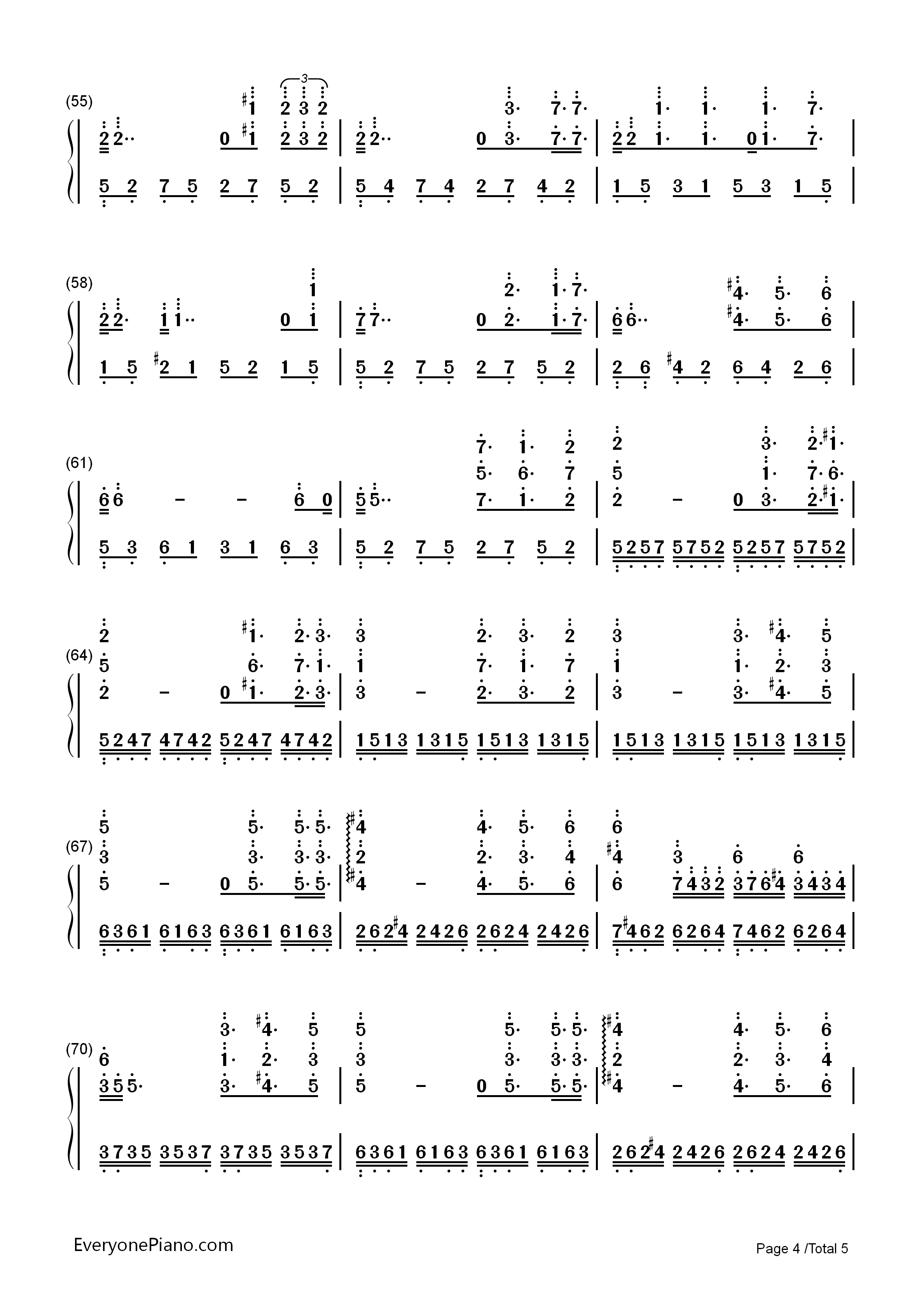 My_Way钢琴简谱_理查德_克莱德曼演唱