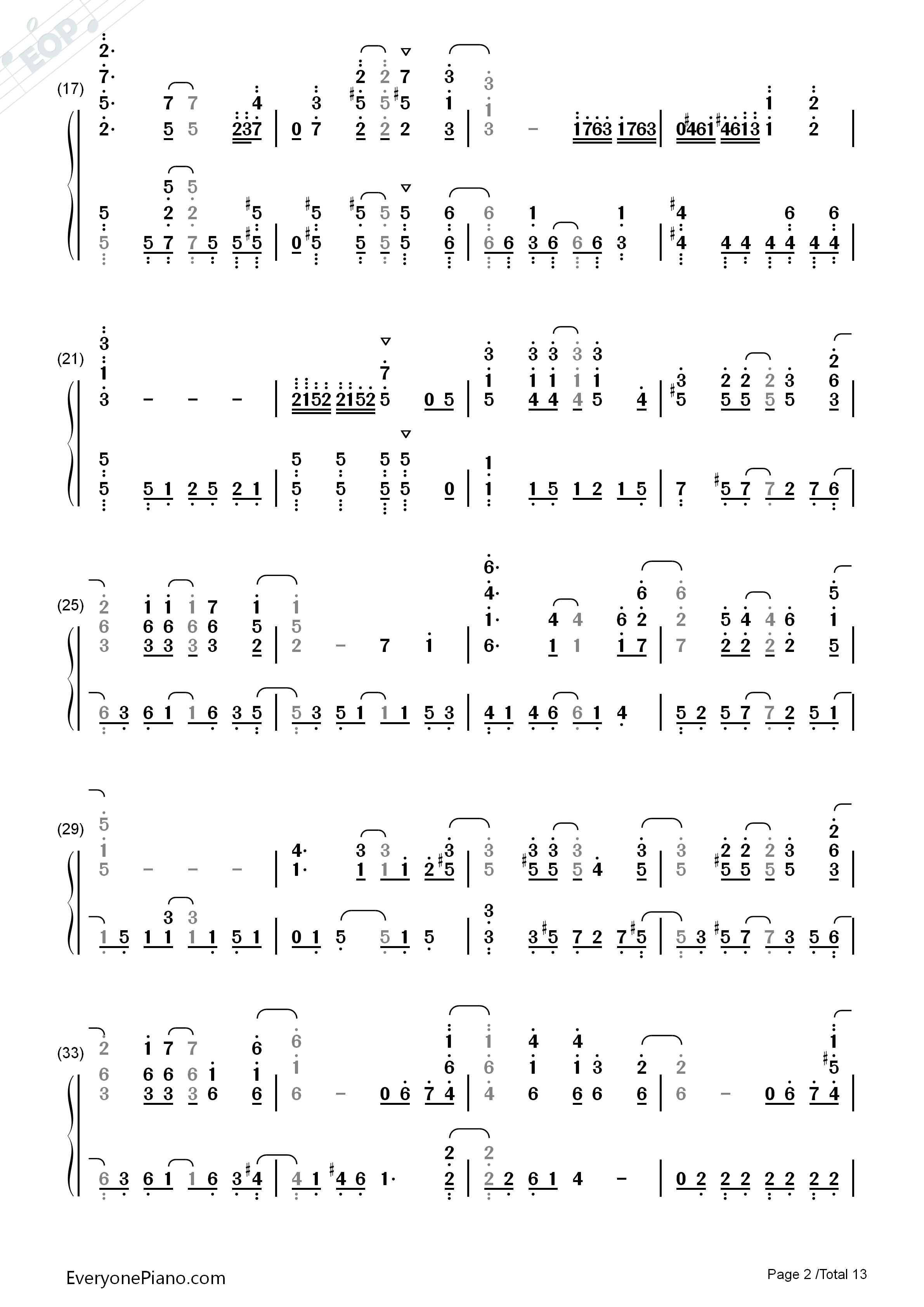 地球最后の告白を钢琴简谱_GUMI演唱