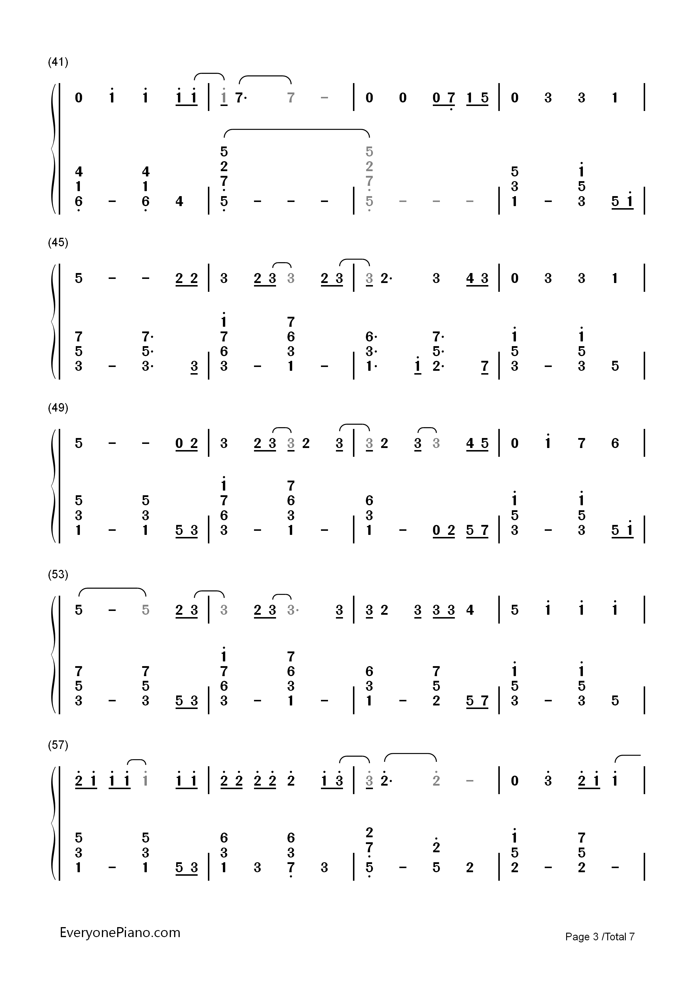 Because_Of_You钢琴简谱_凯莉·克莱森__Kelly_Clarkson演唱