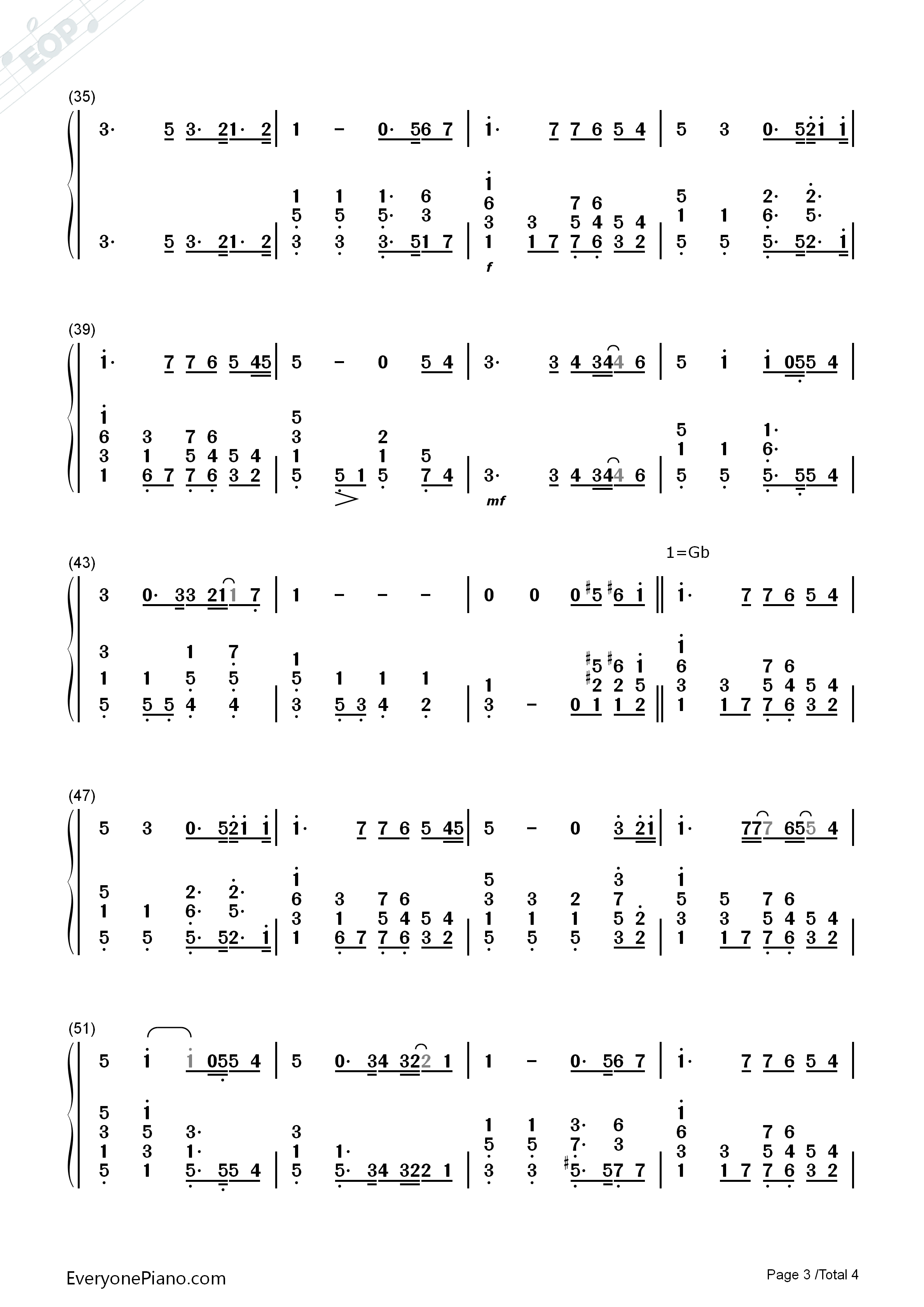 You_Raise_Me_Up_钢琴简谱_Westlife__西城男孩演唱