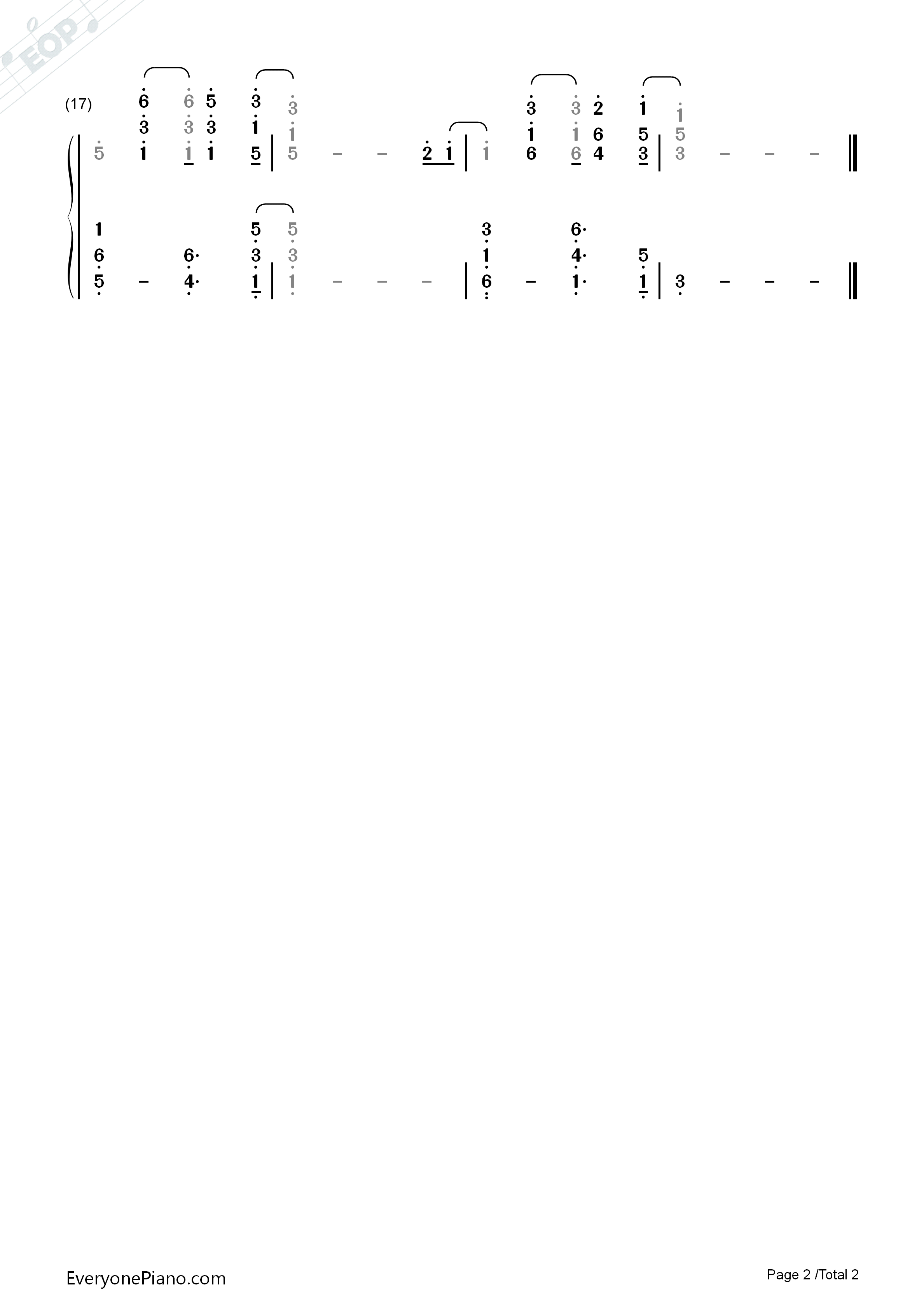 Stay_with_Me钢琴简谱_Sam_Smith演唱