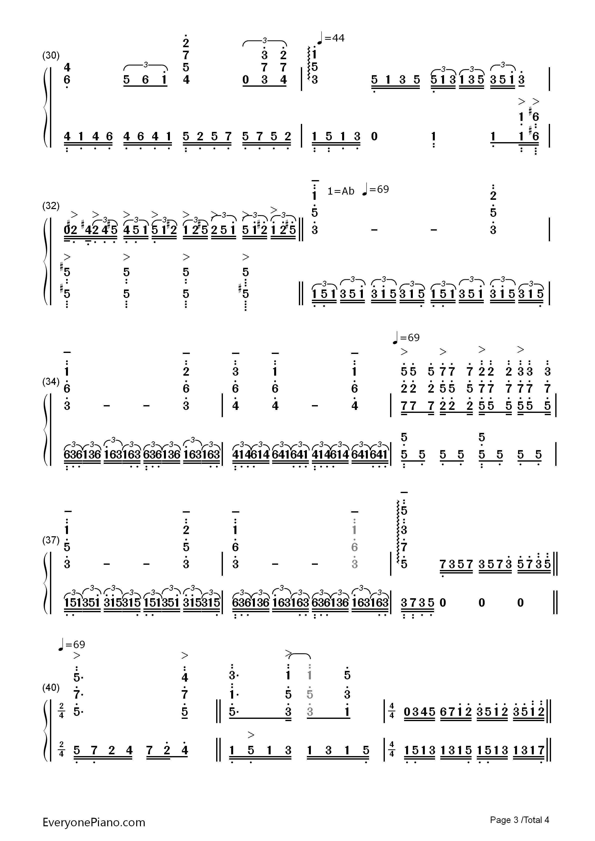人鬼情未了钢琴简谱_理查德·克莱德曼演唱
