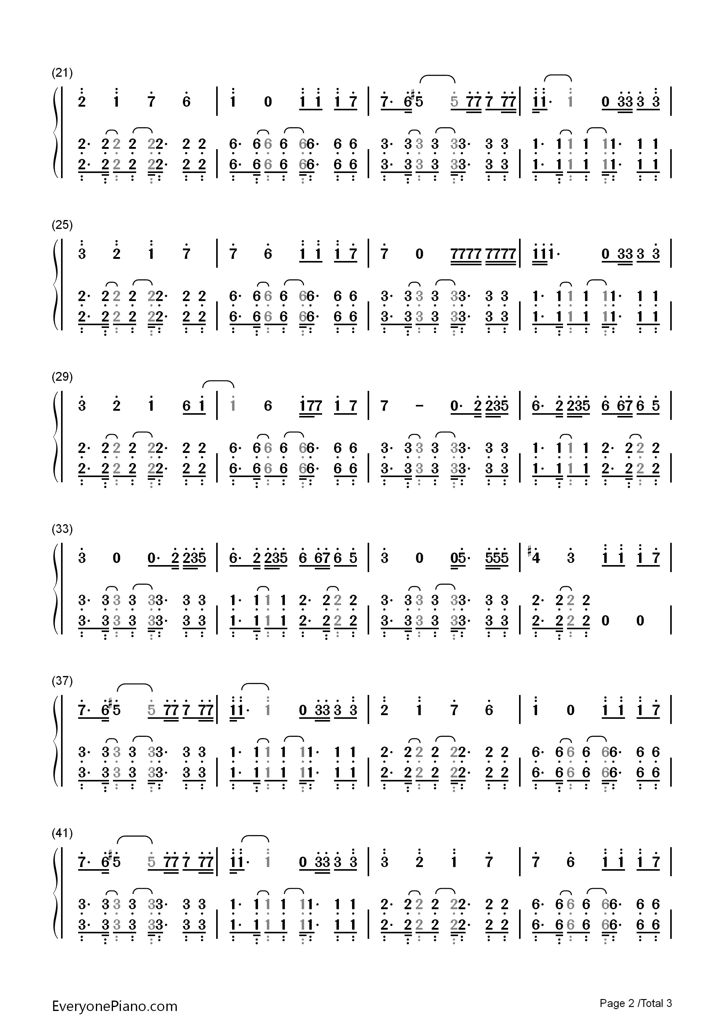 Legends_Never_Die钢琴简谱_Against_the_Current演唱