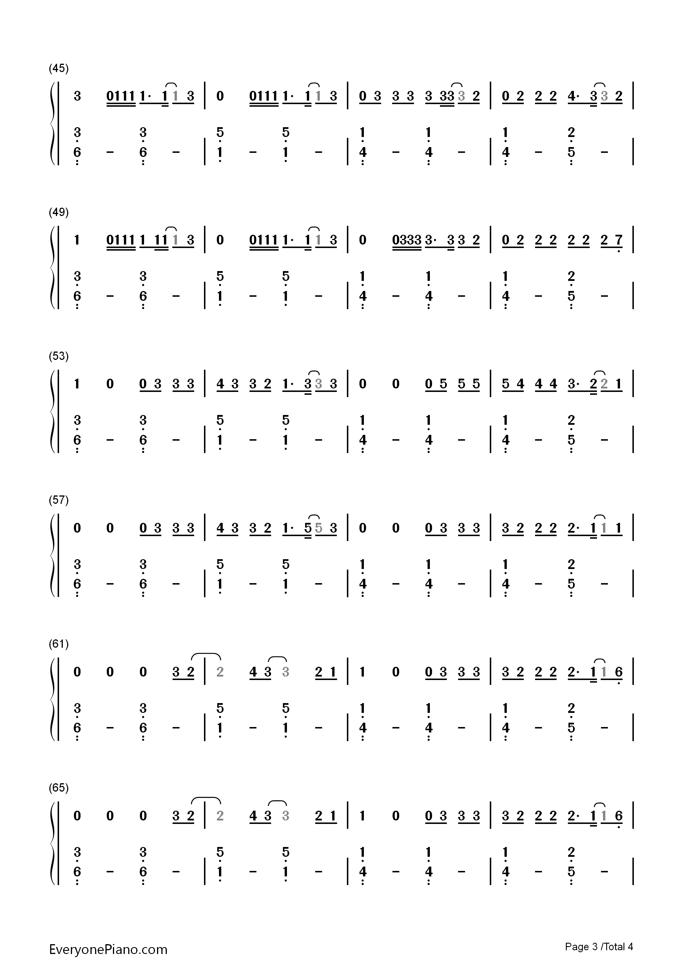 A_Different_Way钢琴简谱_DJ_Snake_Lauv演唱