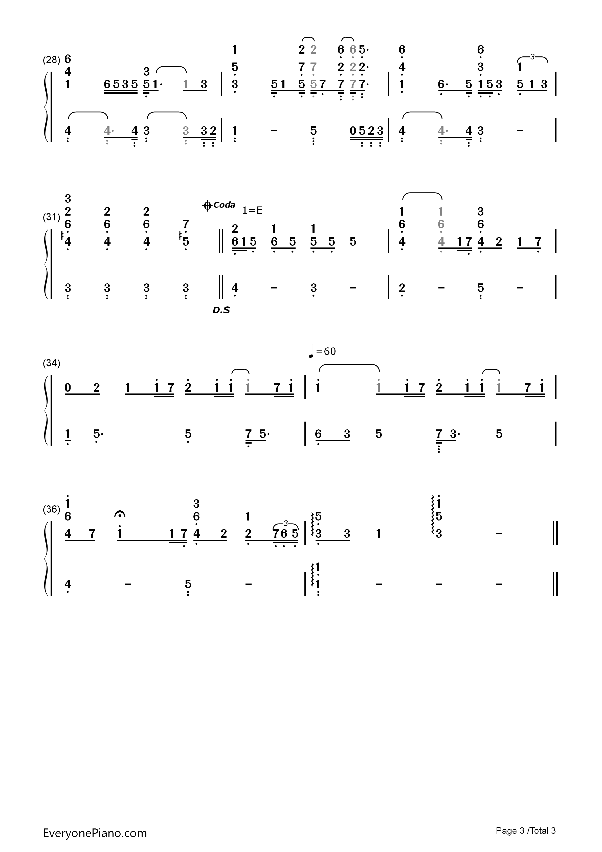 Hero钢琴简谱_Mariah_Carey__玛莉亚·凯莉演唱