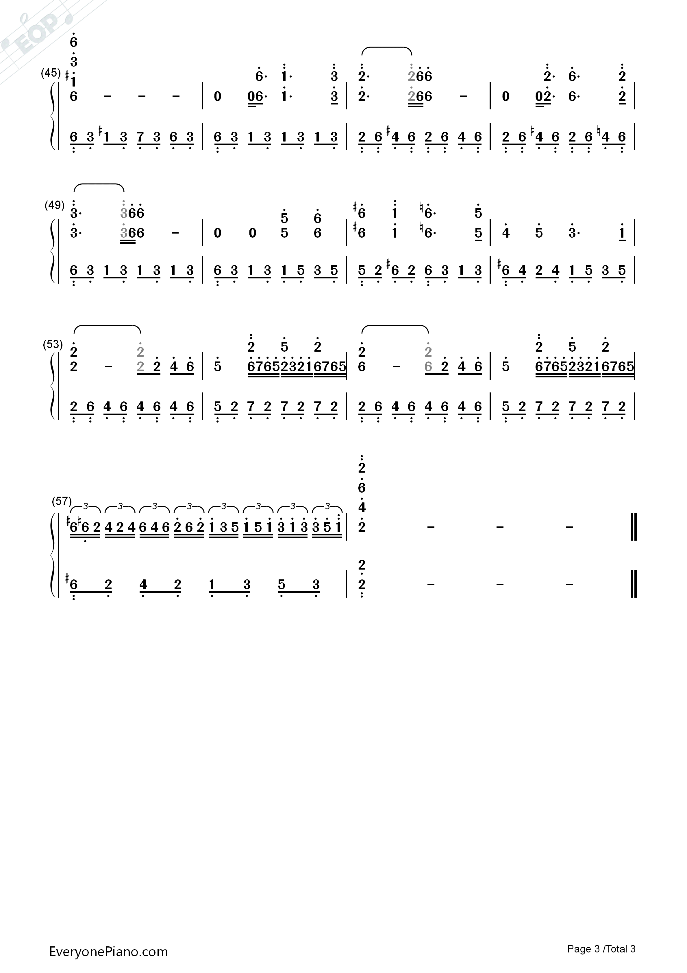 出埃及记柔情版钢琴简谱_马克西姆__Maksim演唱