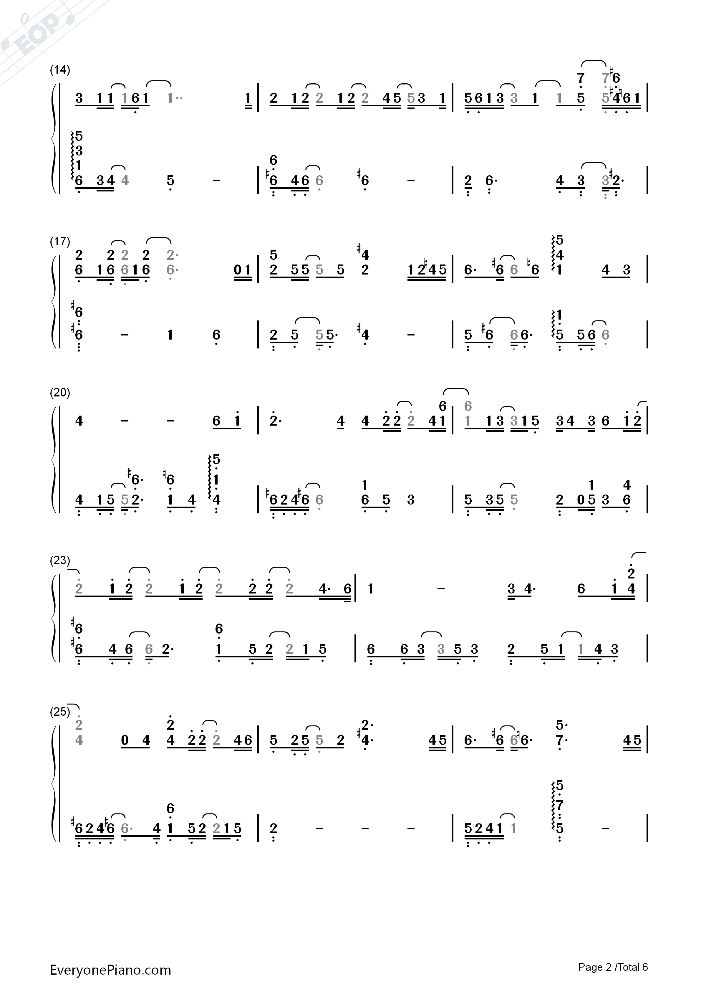 Sing_for_You钢琴简谱_EXO演唱