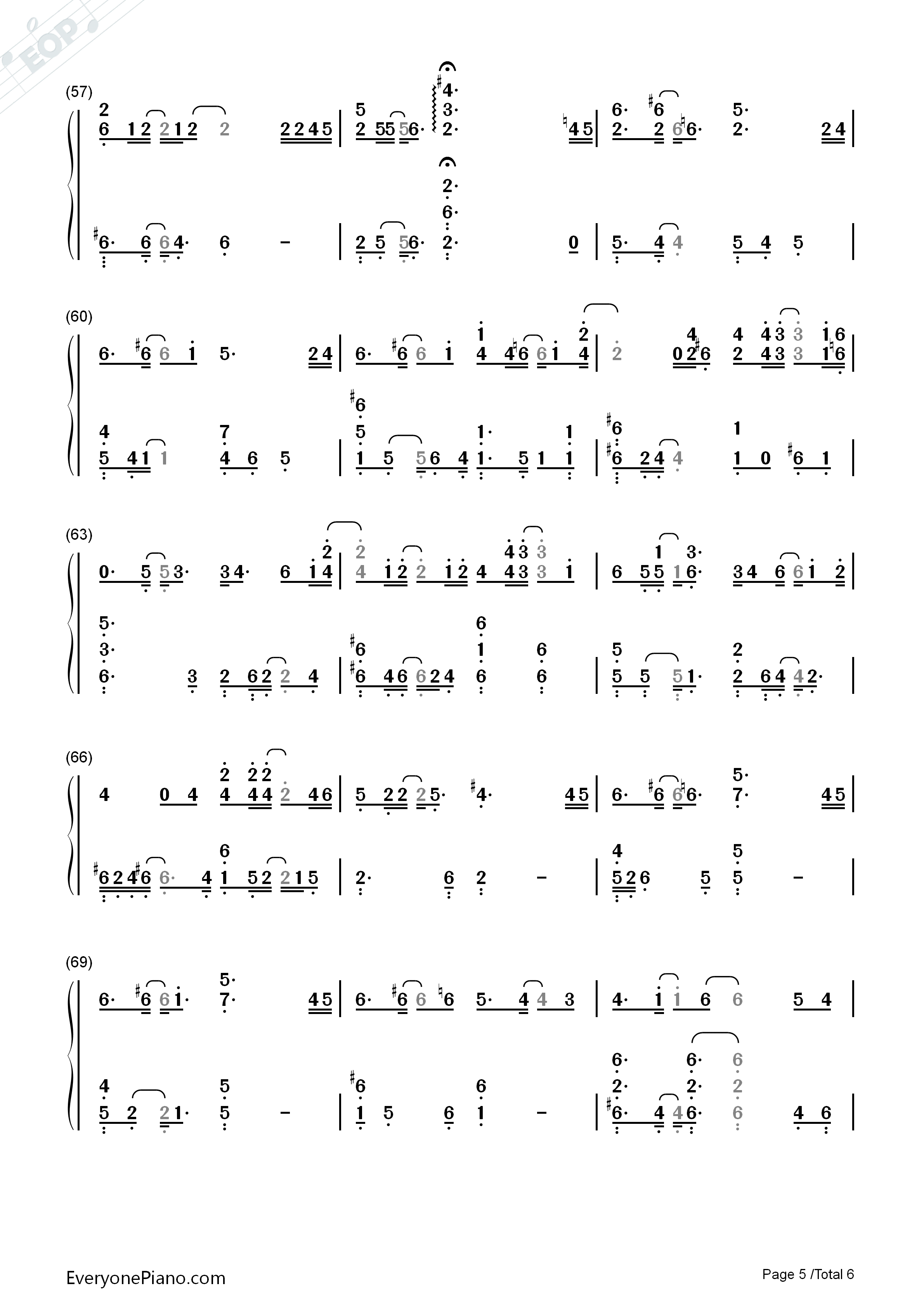 Sing_for_You钢琴简谱_EXO演唱