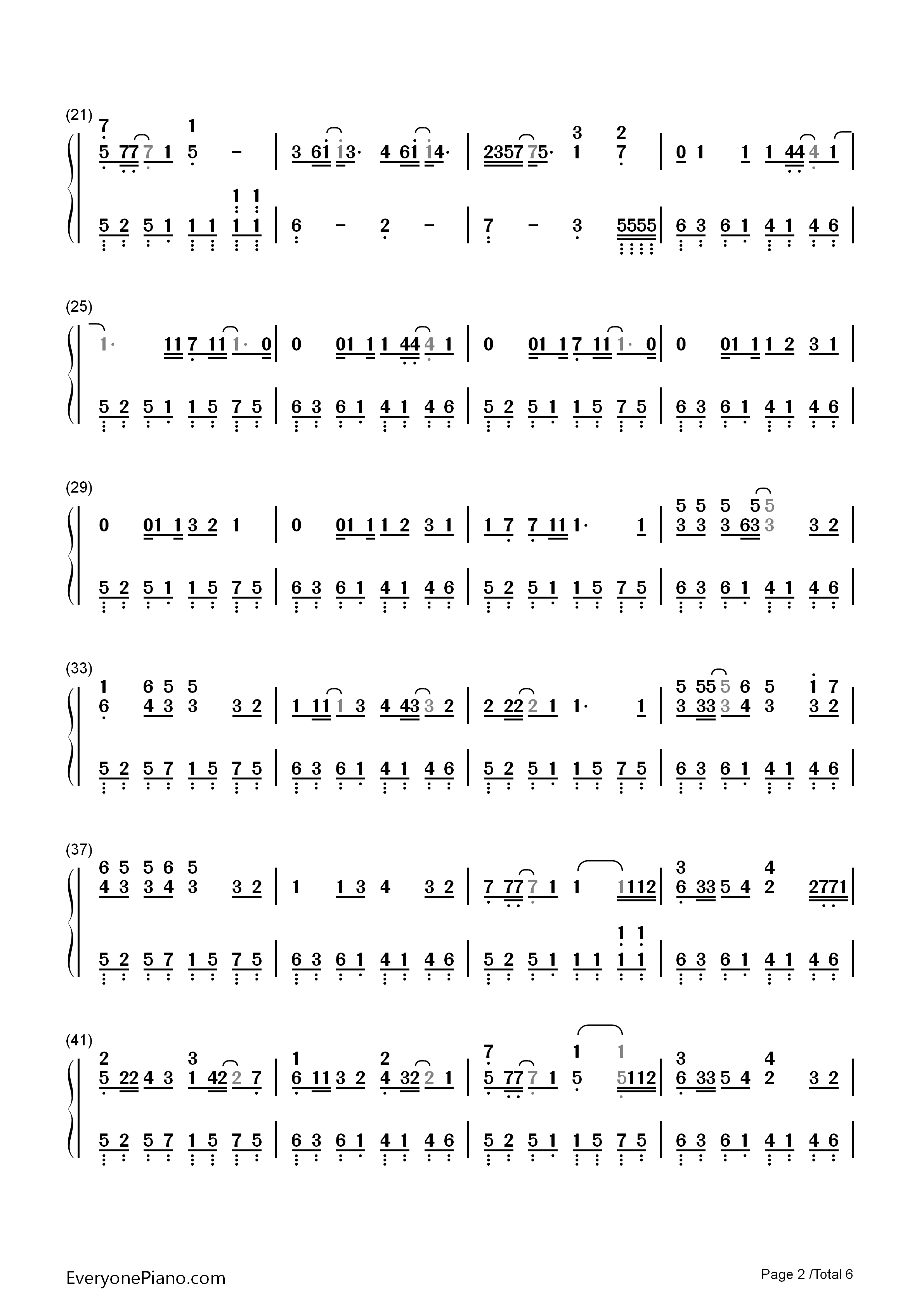 爱得更多…钢琴简谱_西野加奈演唱