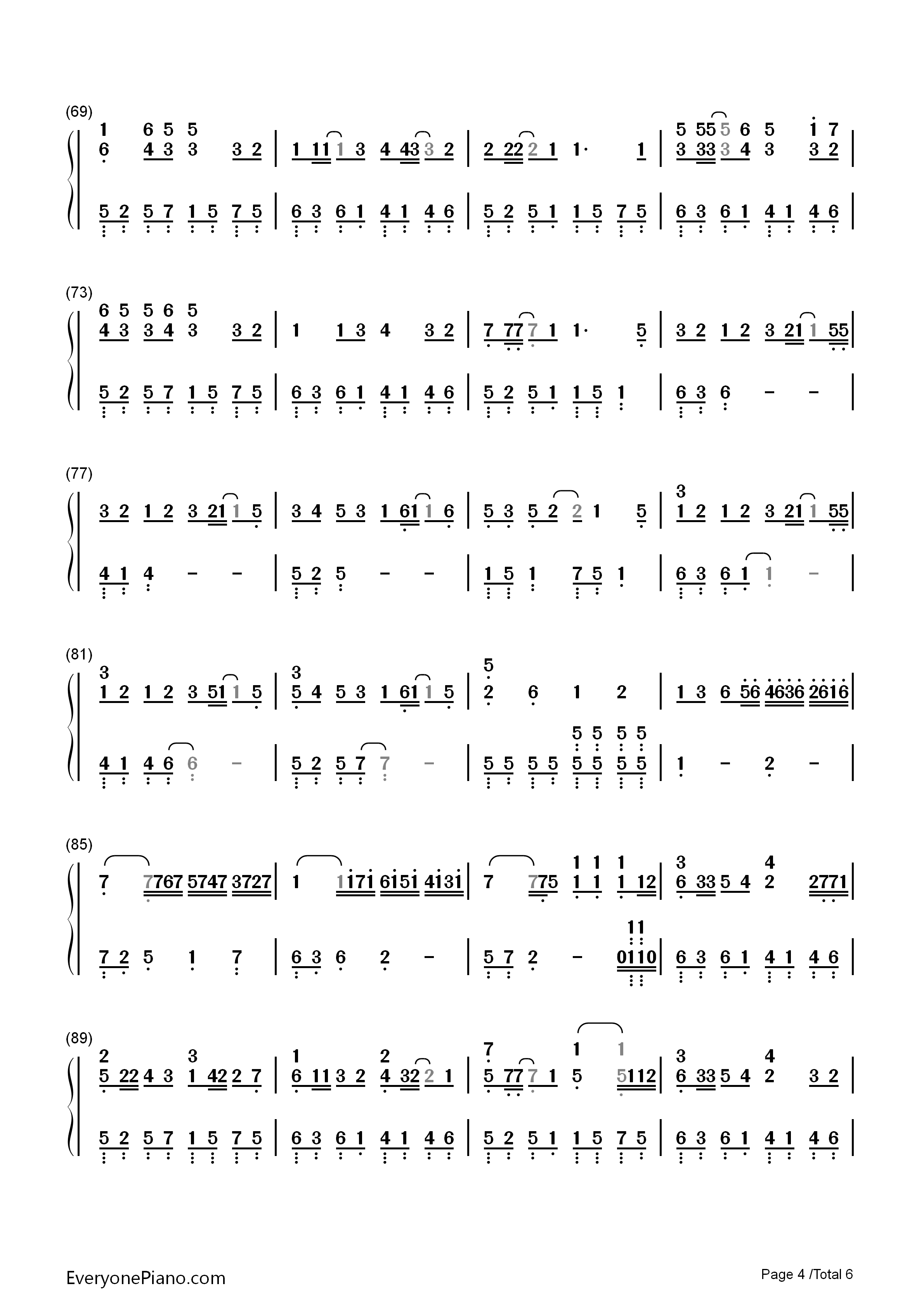 爱得更多…钢琴简谱_西野加奈演唱