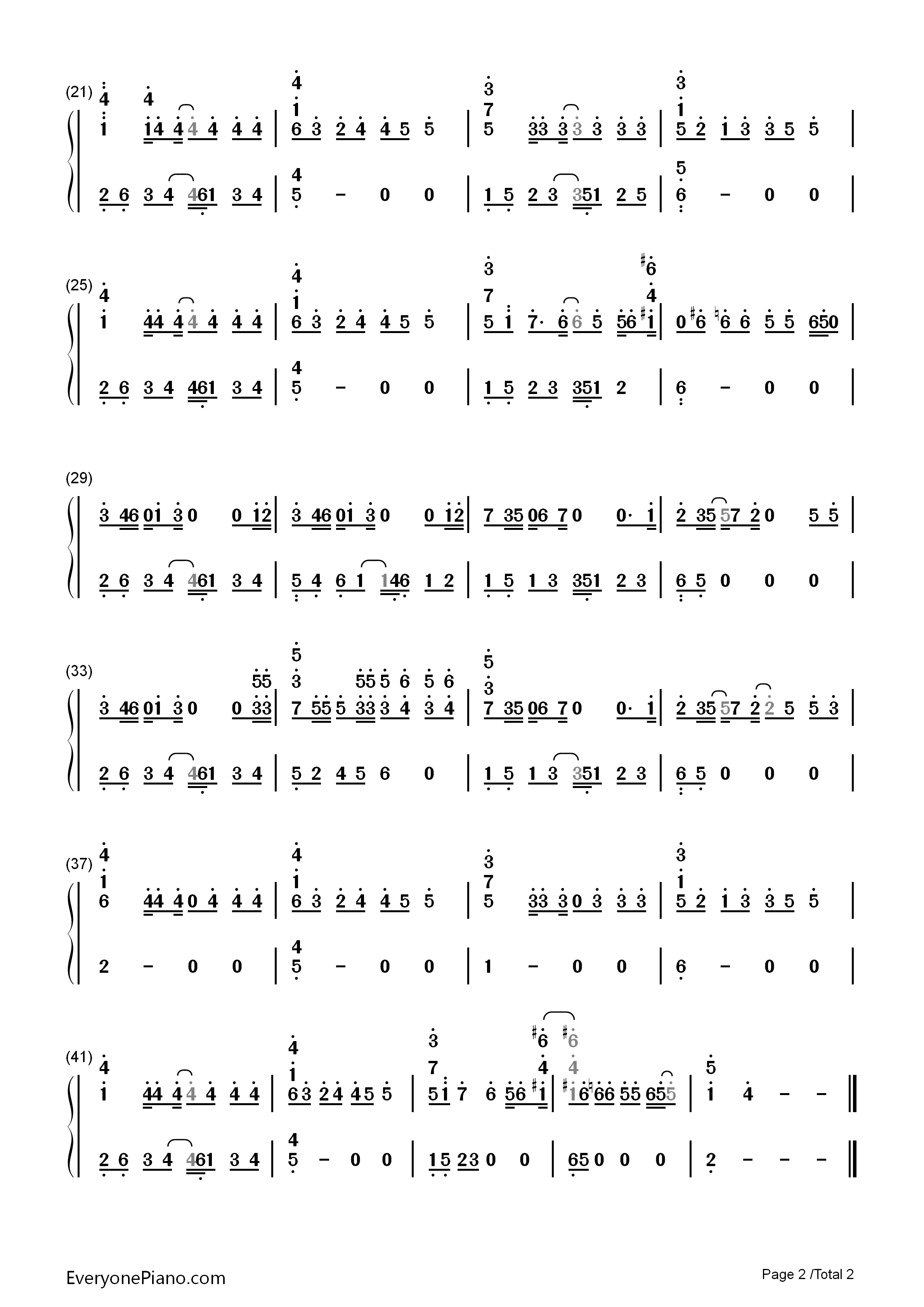 Just_One_Day钢琴简谱_防弹少年团演唱