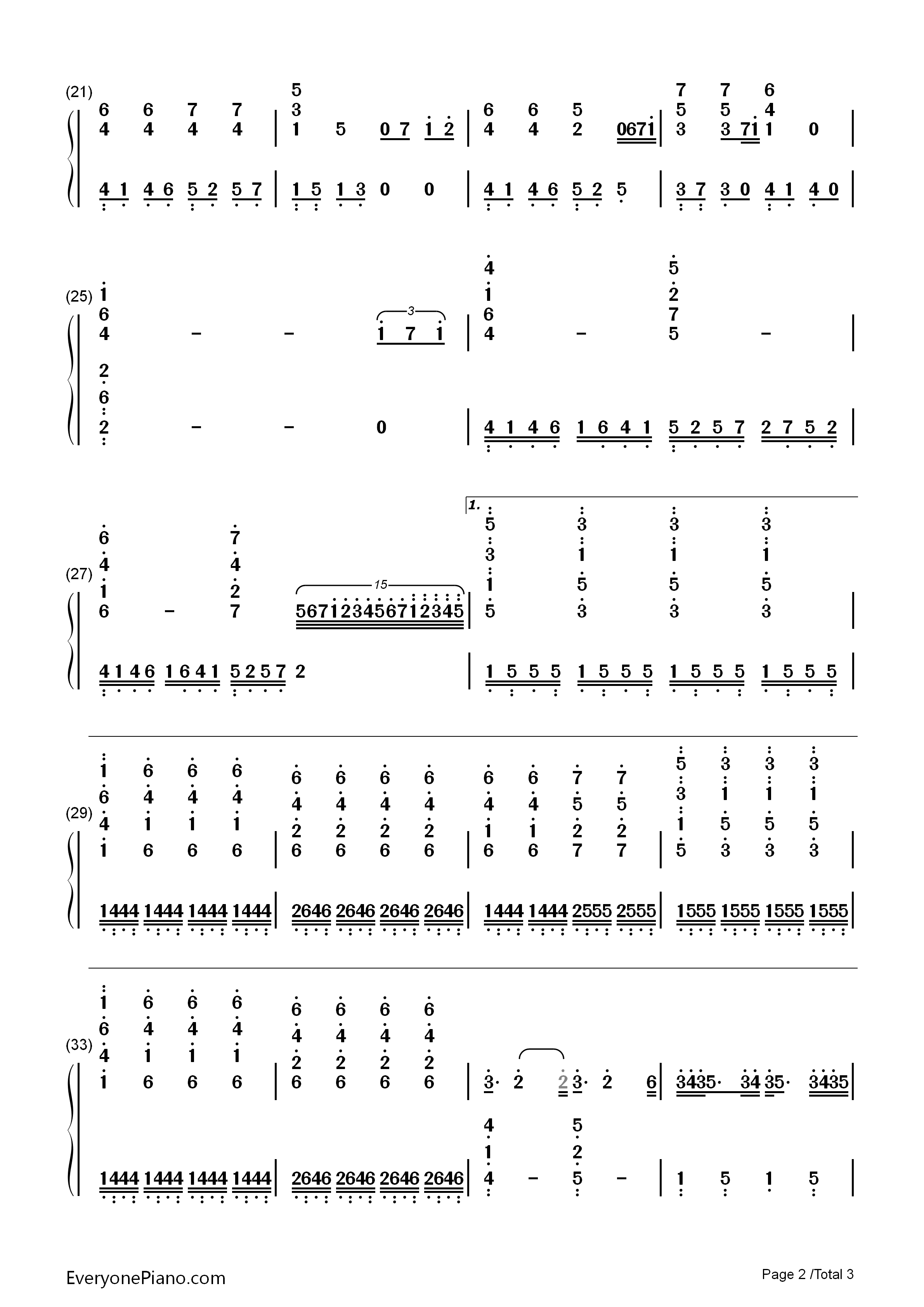 你是我的眼伴奏谱钢琴简谱_林宥嘉__陈康令演唱