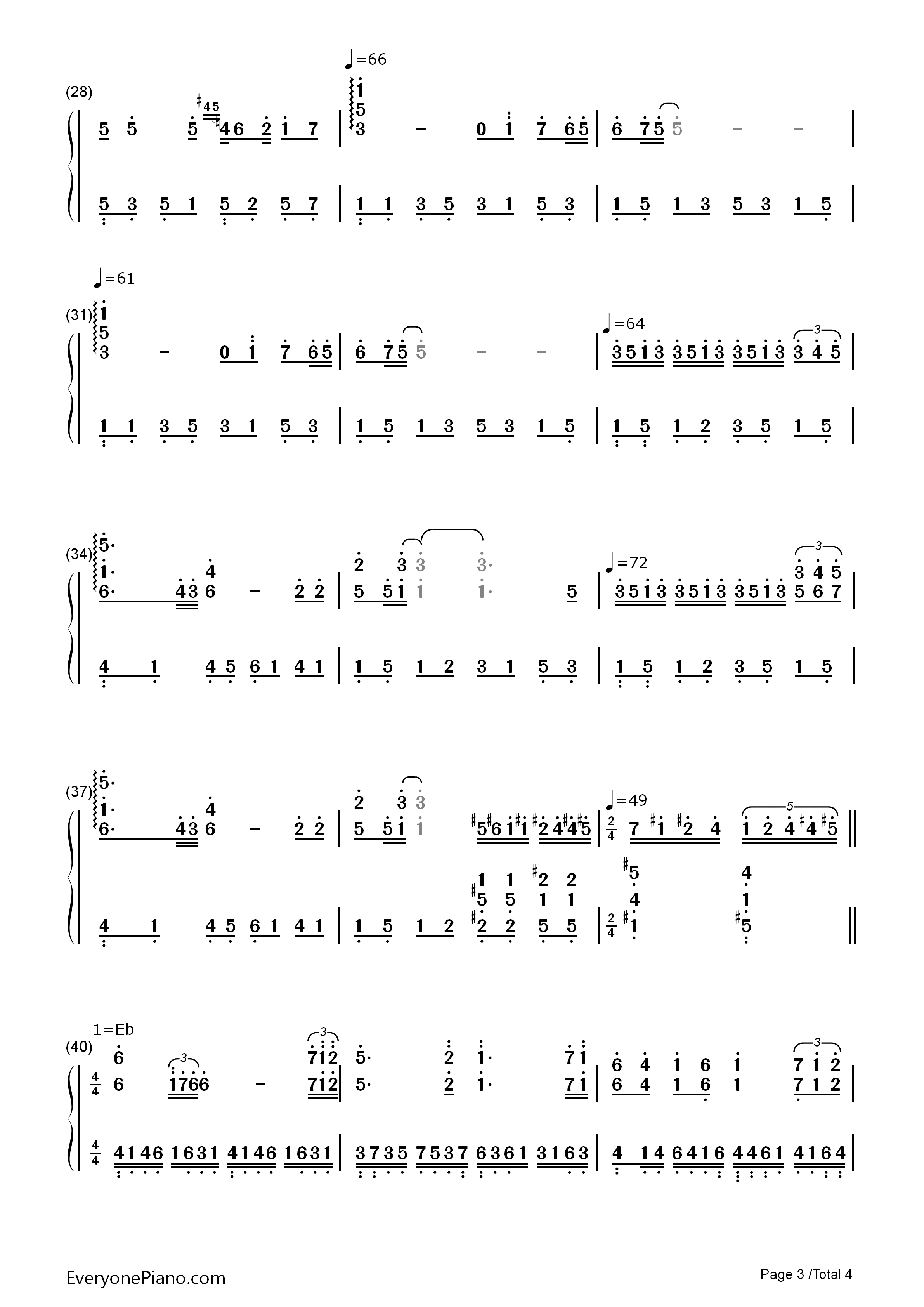 无尽的爱钢琴简谱_班得瑞演唱
