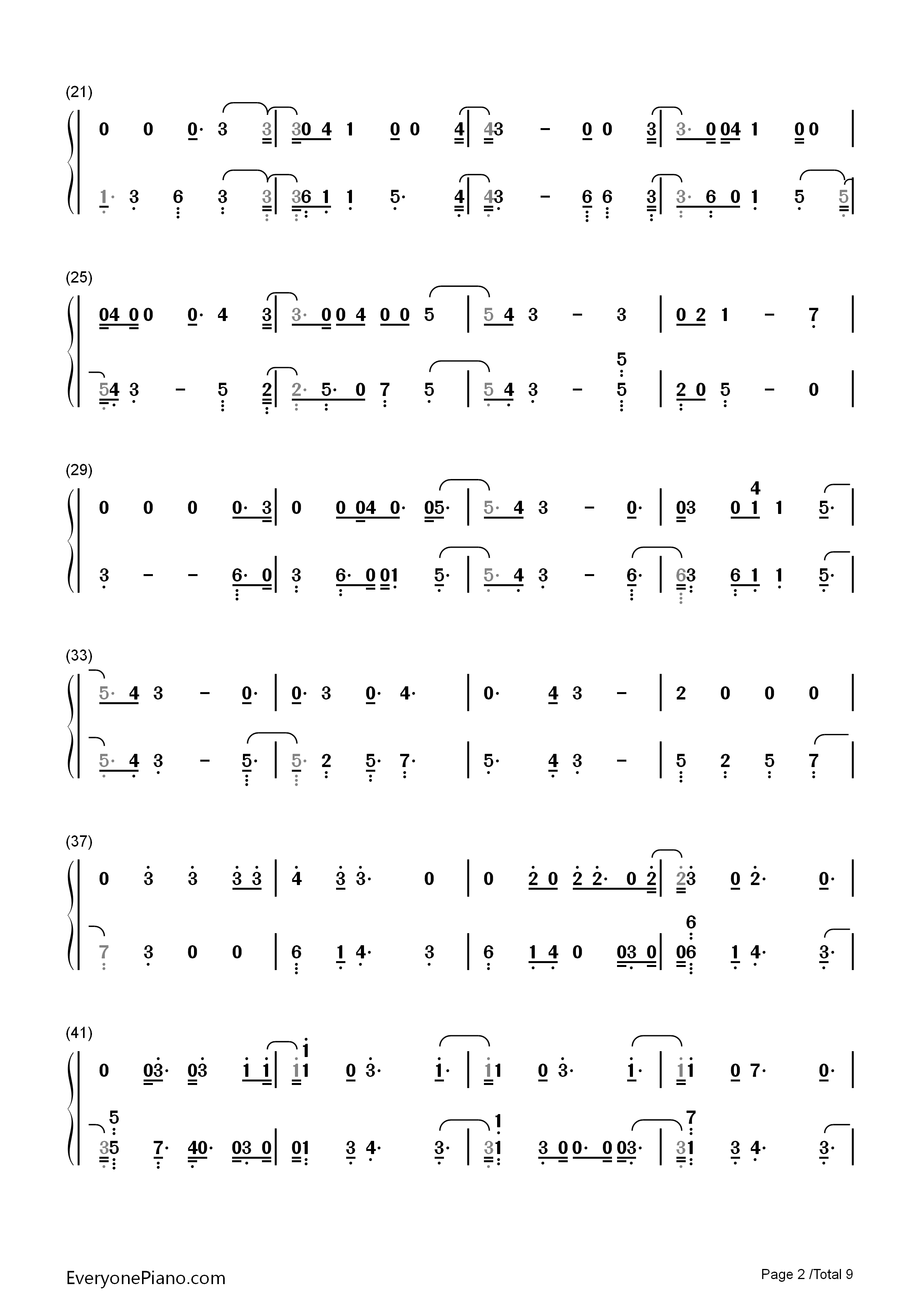 If_I'm_Lucky钢琴简谱_Jason_Derulo演唱