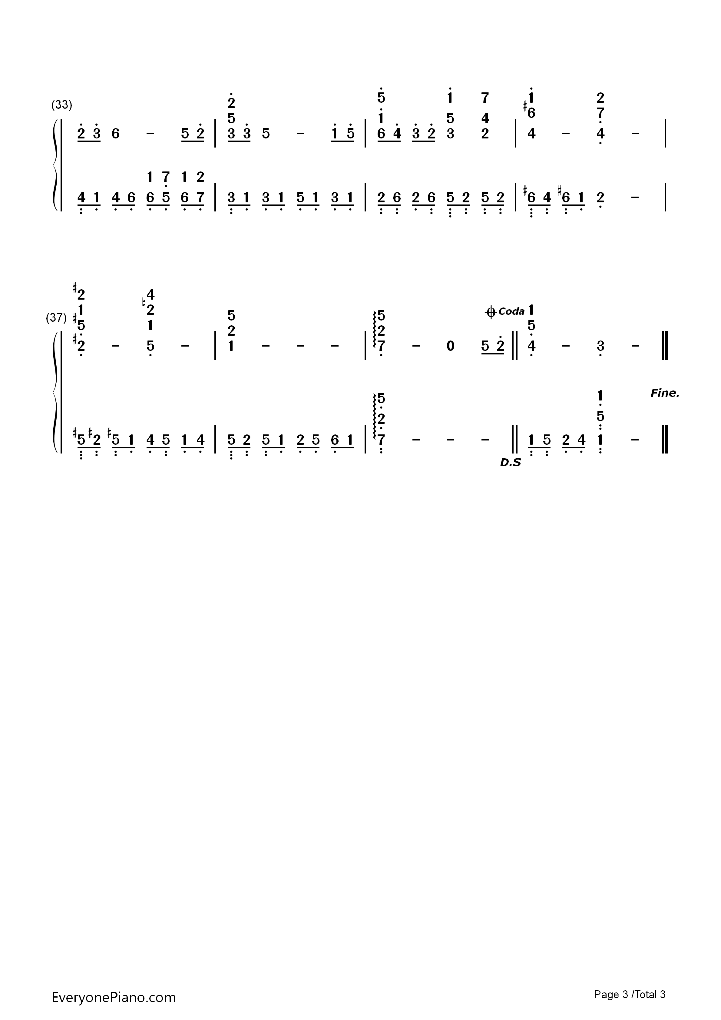 空に光る钢琴简谱_Riya演唱