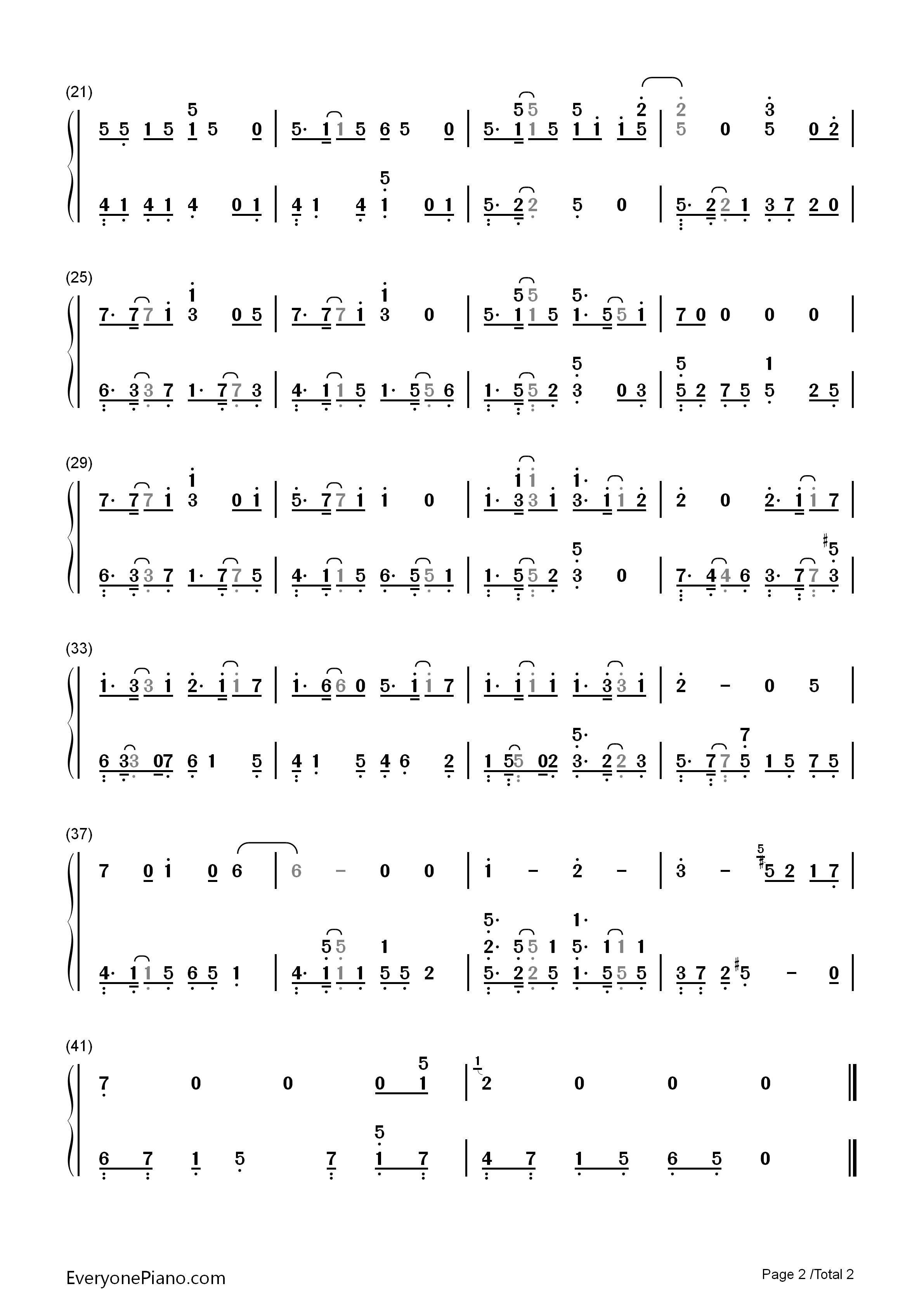 Promise钢琴简谱_EXO_张艺兴演唱