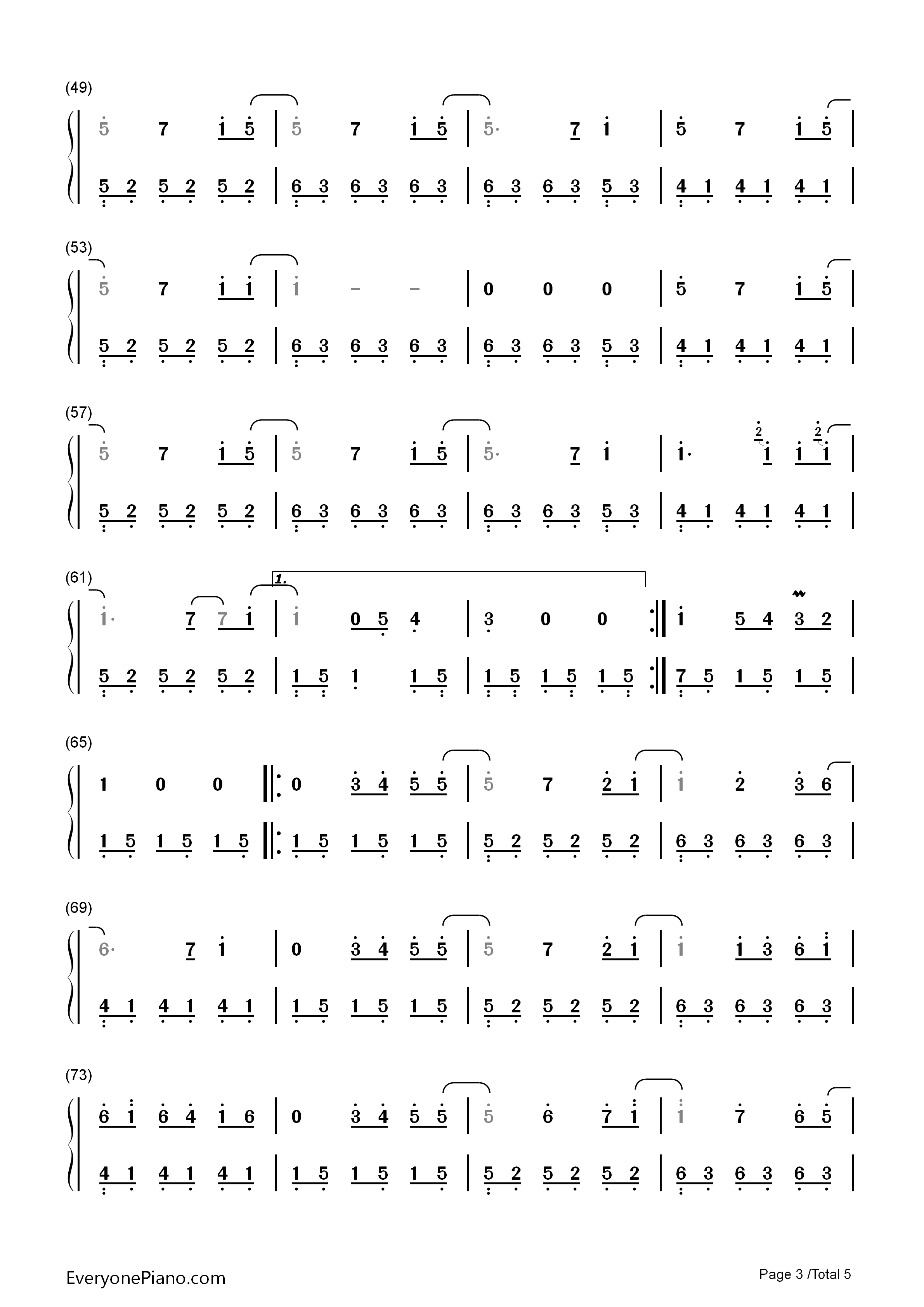 Turning钢琴简谱_班得瑞演唱
