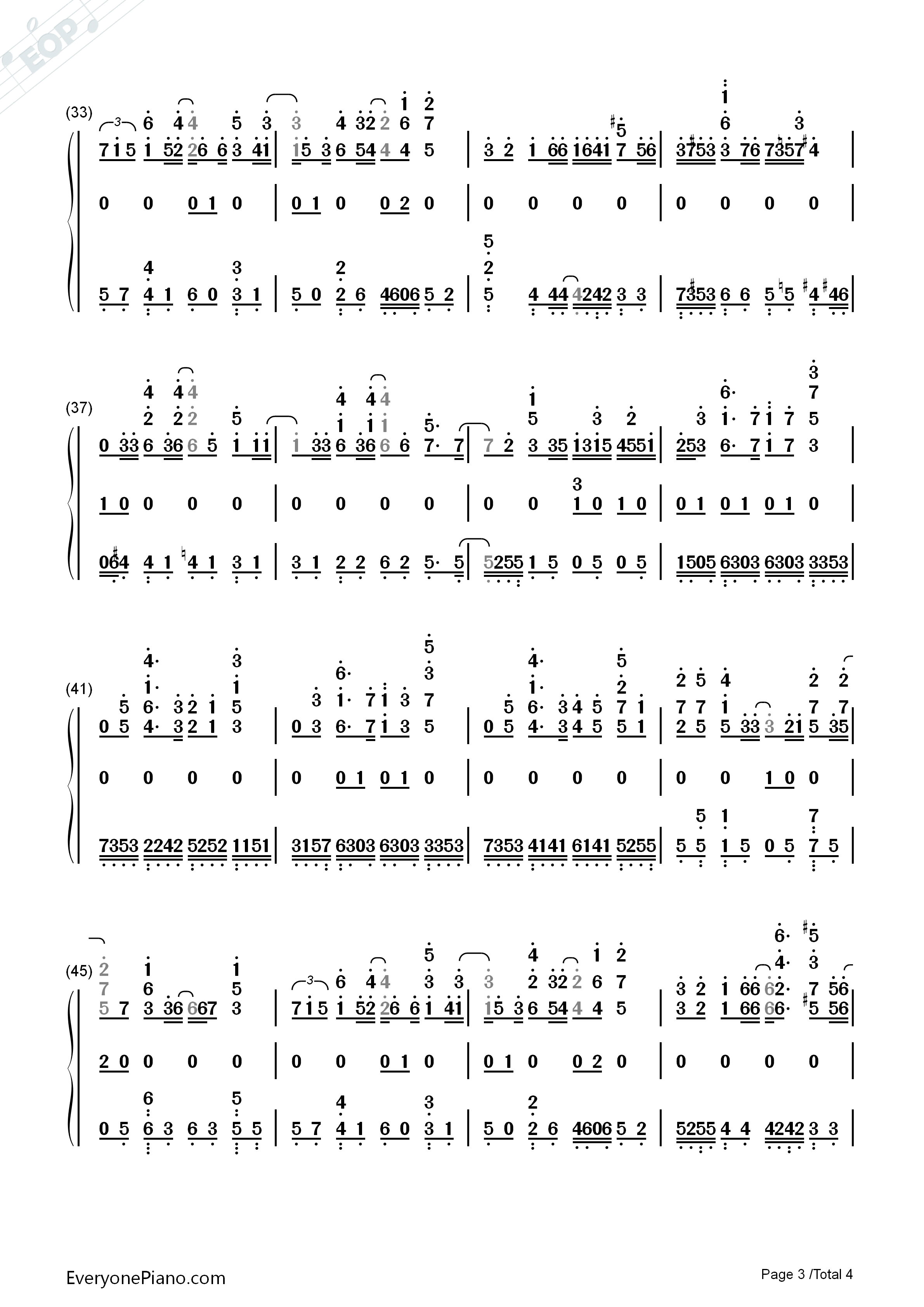 亲朋勿友钢琴简谱_邓丽欣演唱