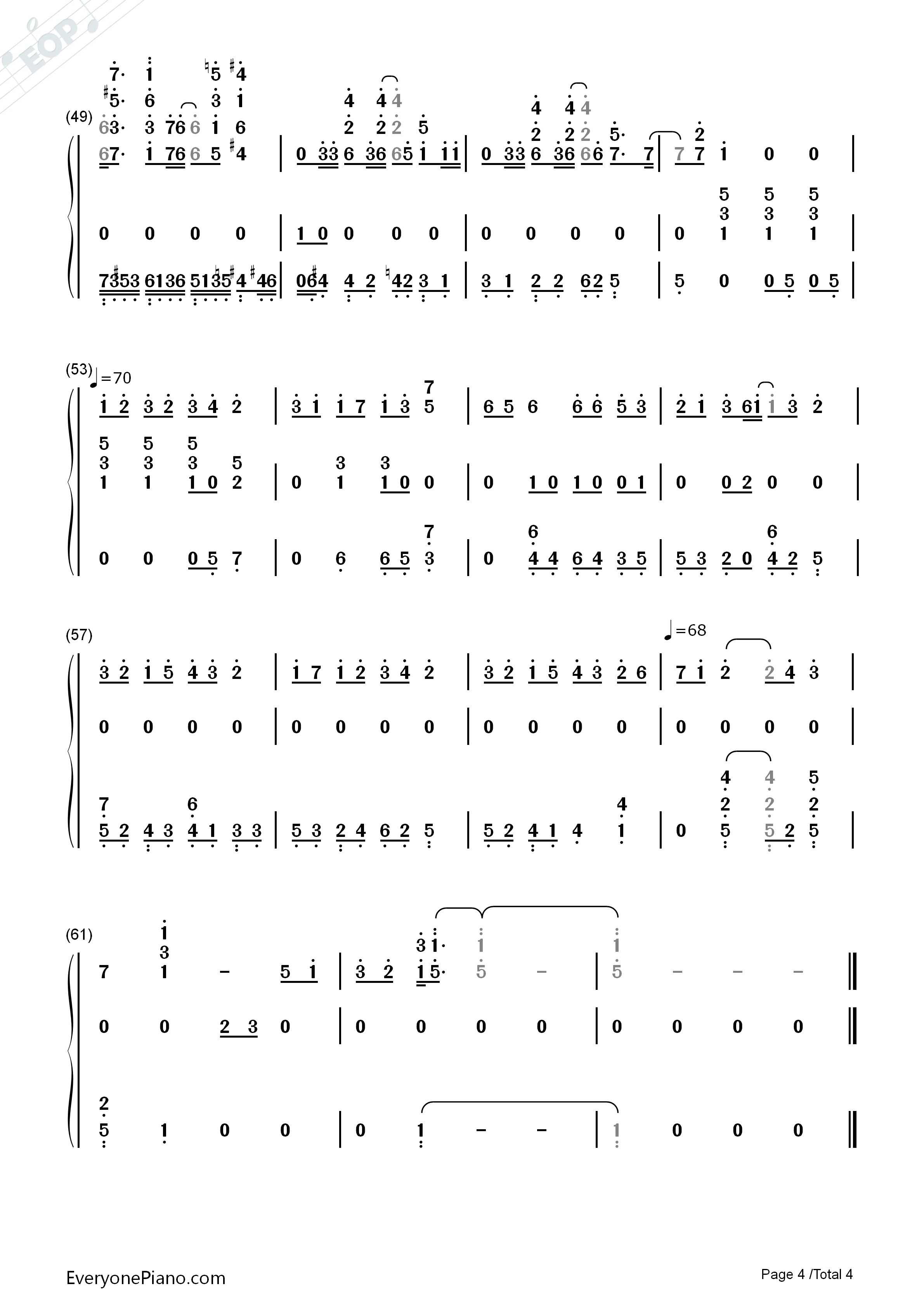 亲朋勿友钢琴简谱_邓丽欣演唱