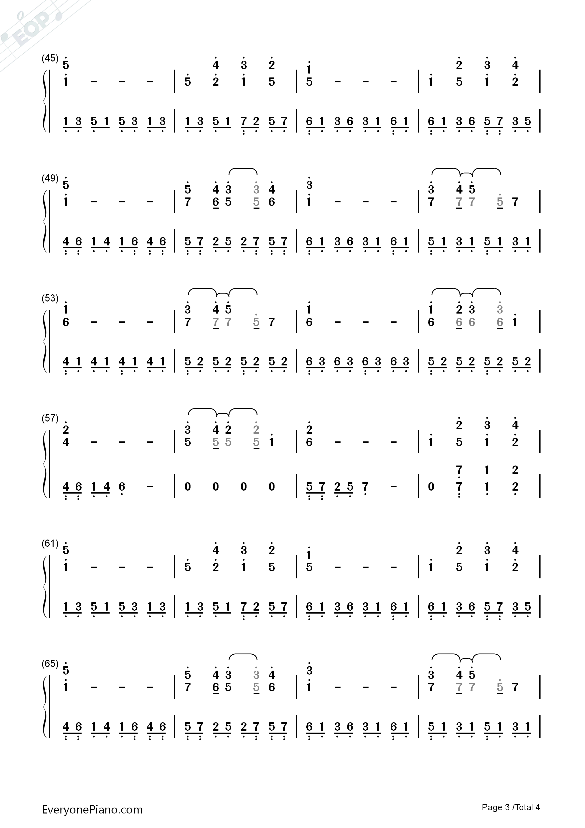 BIRD钢琴简谱_松下优也演唱