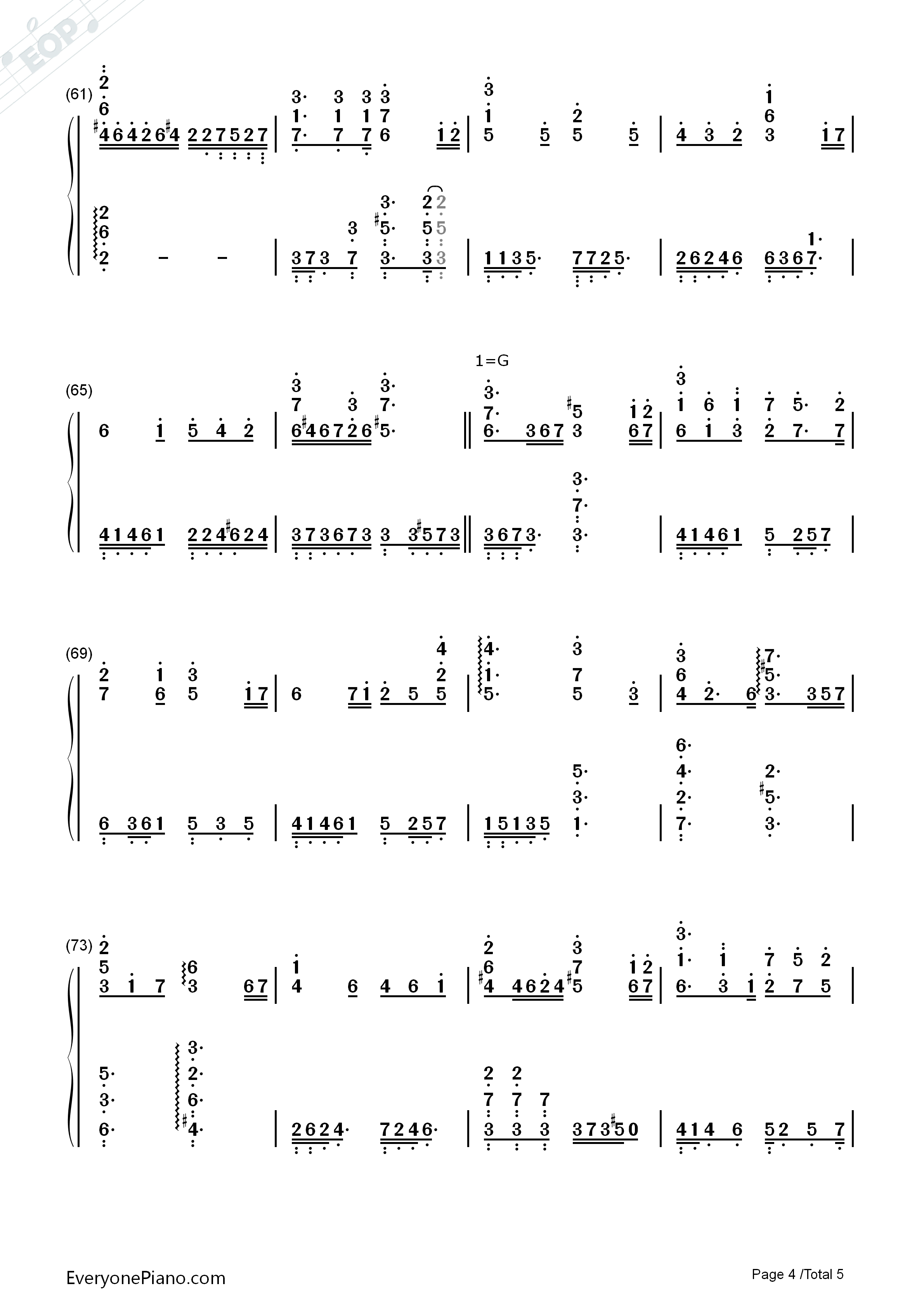 十亿光年的距离钢琴简谱_V.K克演唱