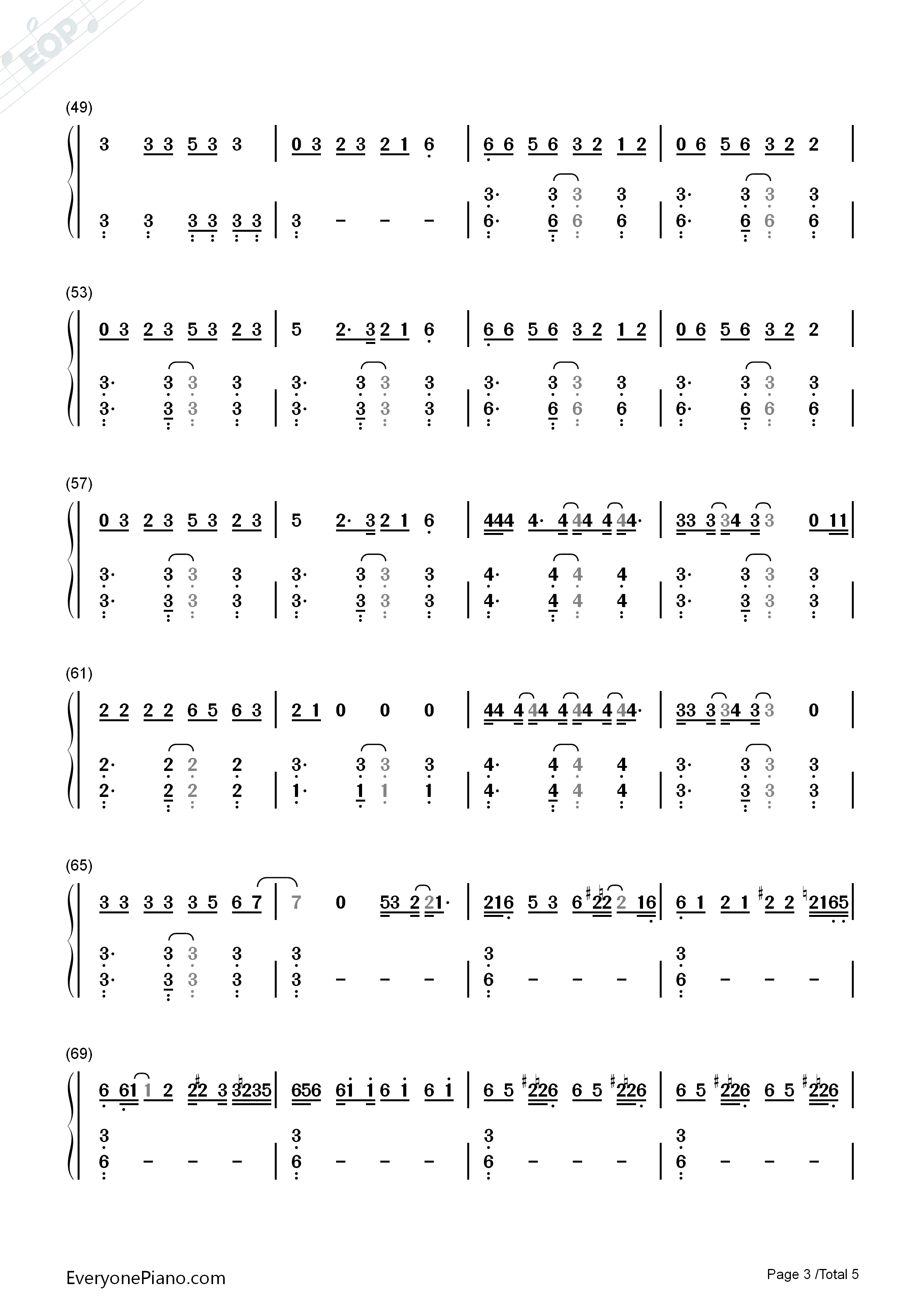 つなぐ钢琴简谱_嵐演唱