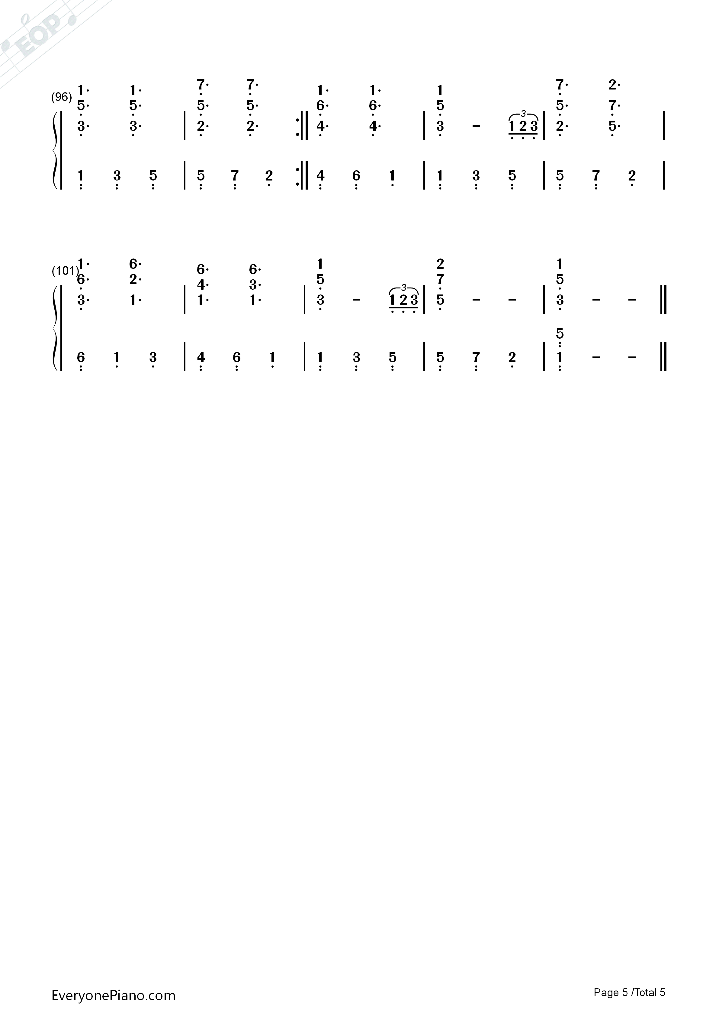 A_Drop_In_The_Ocean钢琴简谱_Ron_Pope演唱