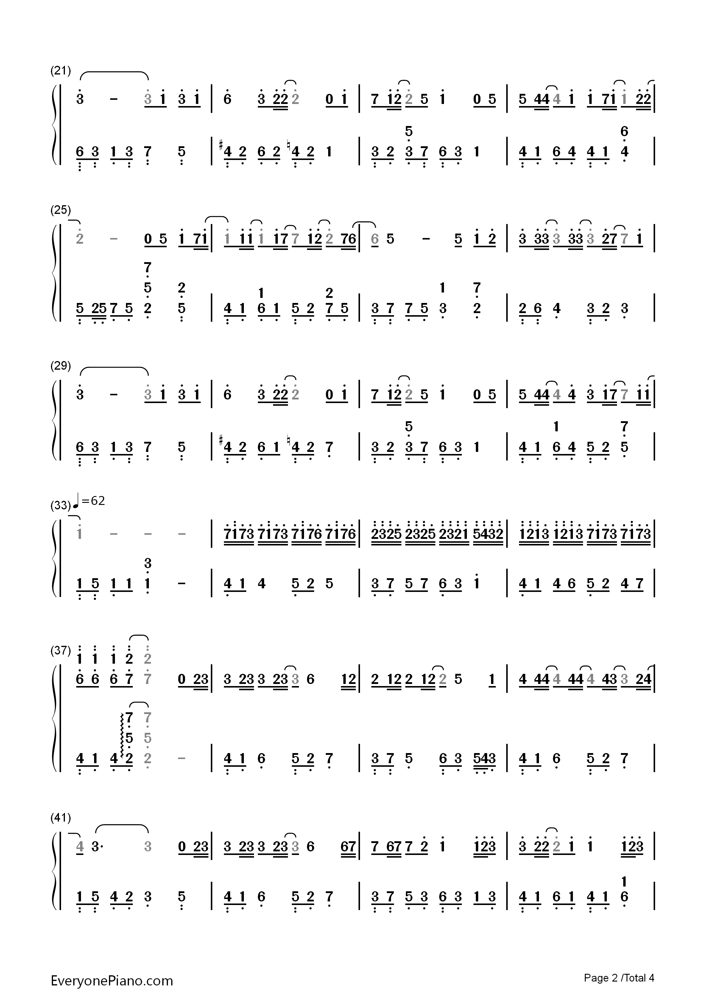 说了再见钢琴简谱_周杰伦演唱