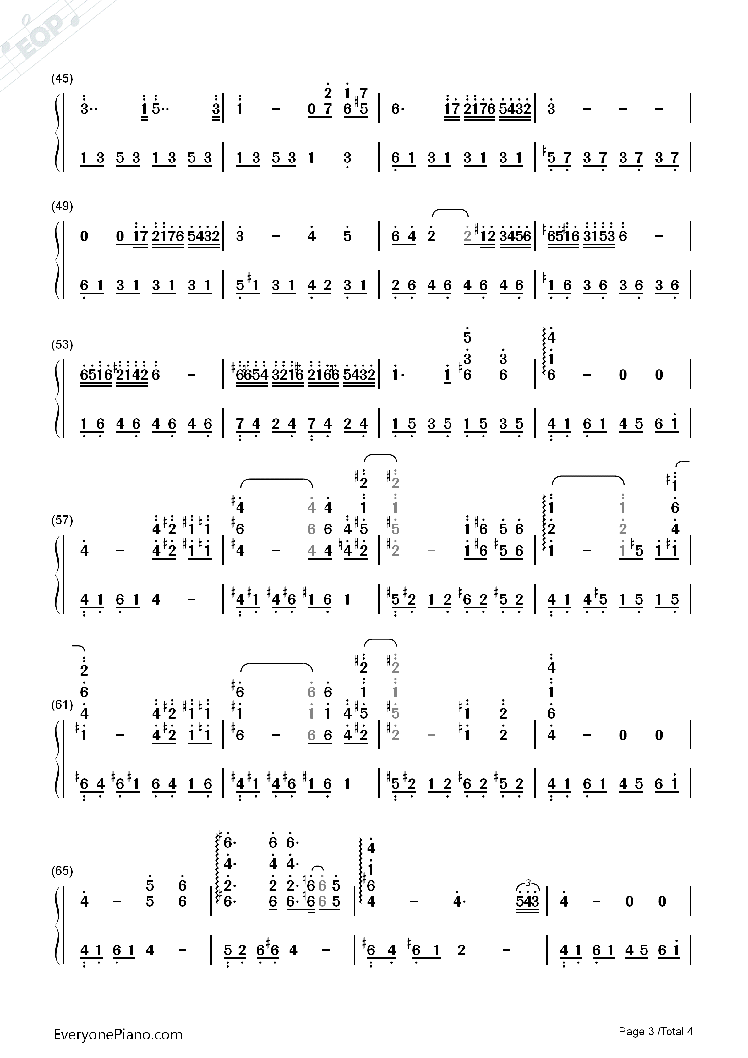 Hatsukoi钢琴简谱_久石让演唱