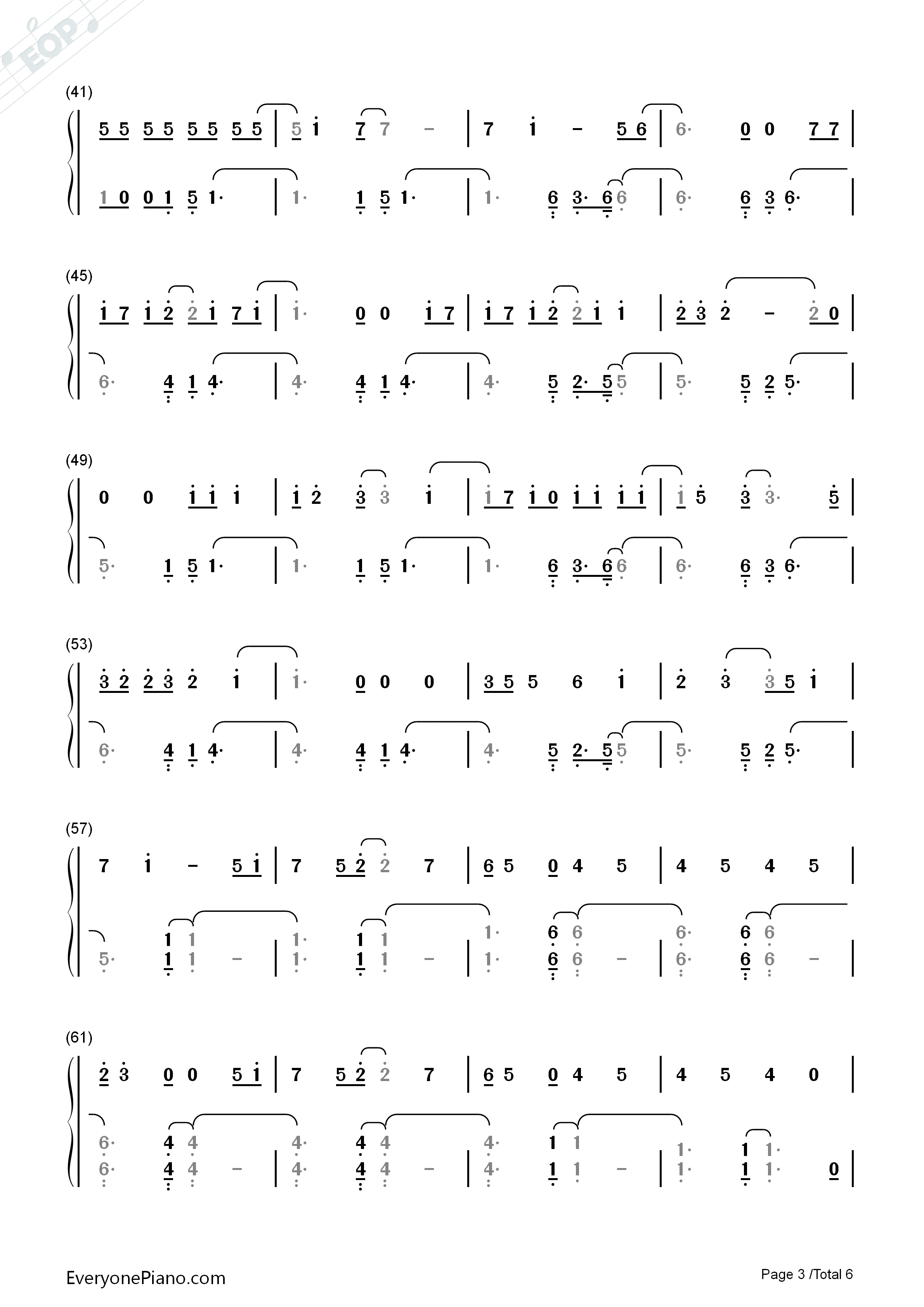 漂亮面对钢琴简谱_洛天依演唱