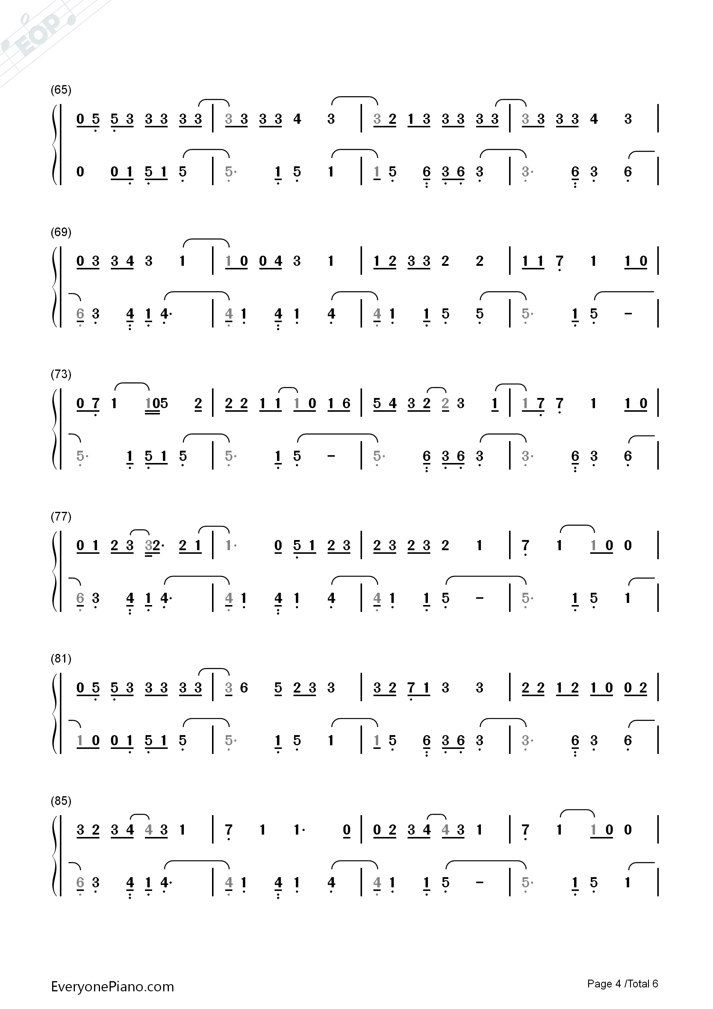 漂亮面对钢琴简谱_洛天依演唱