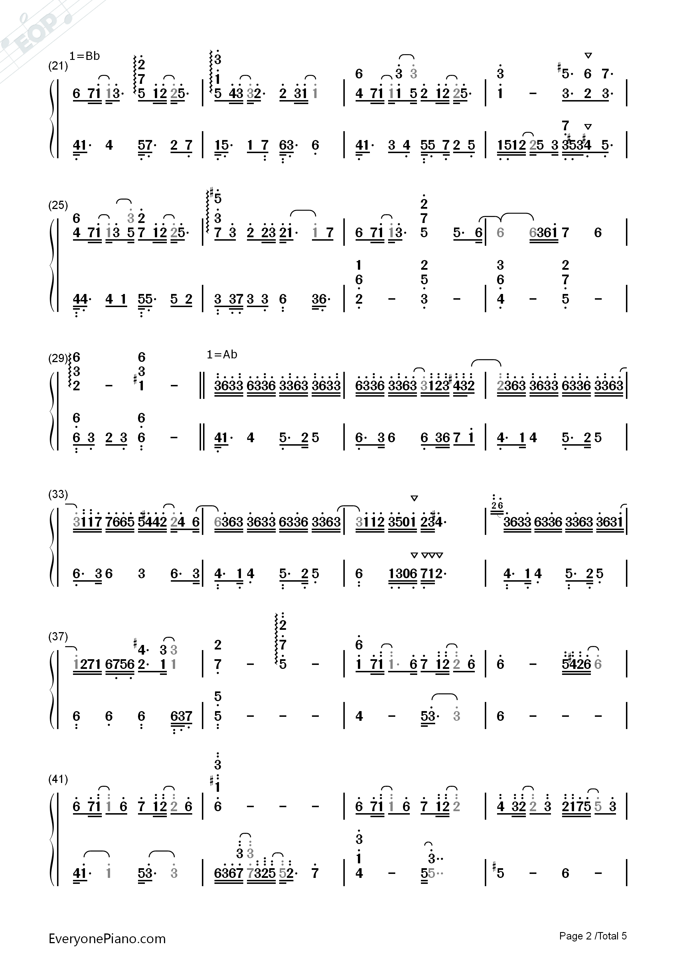 泪的声音钢琴简谱_V.K克演唱