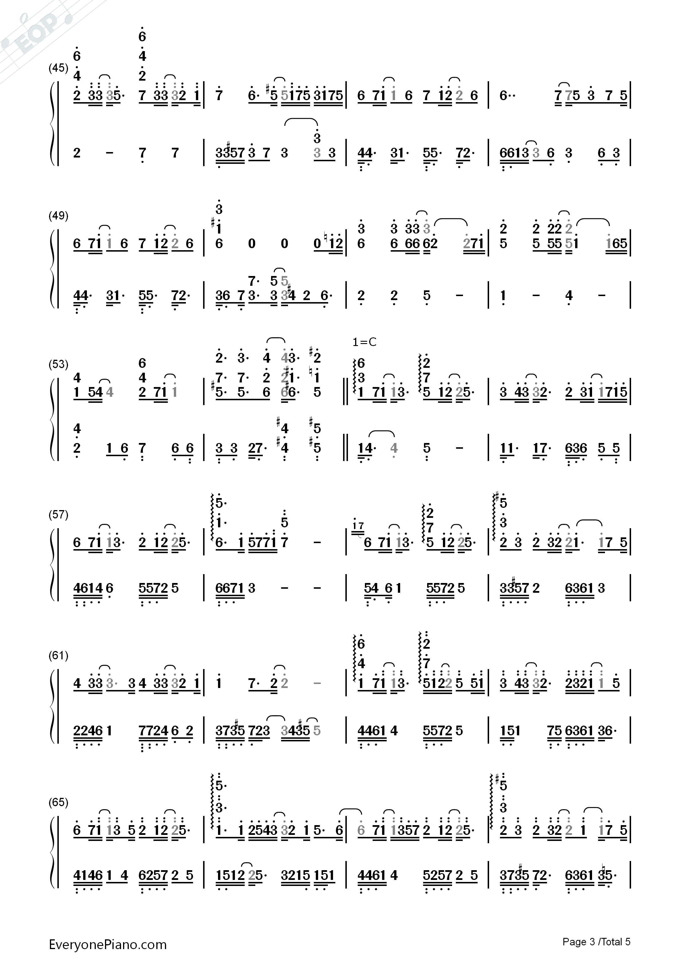 泪的声音钢琴简谱_V.K克演唱