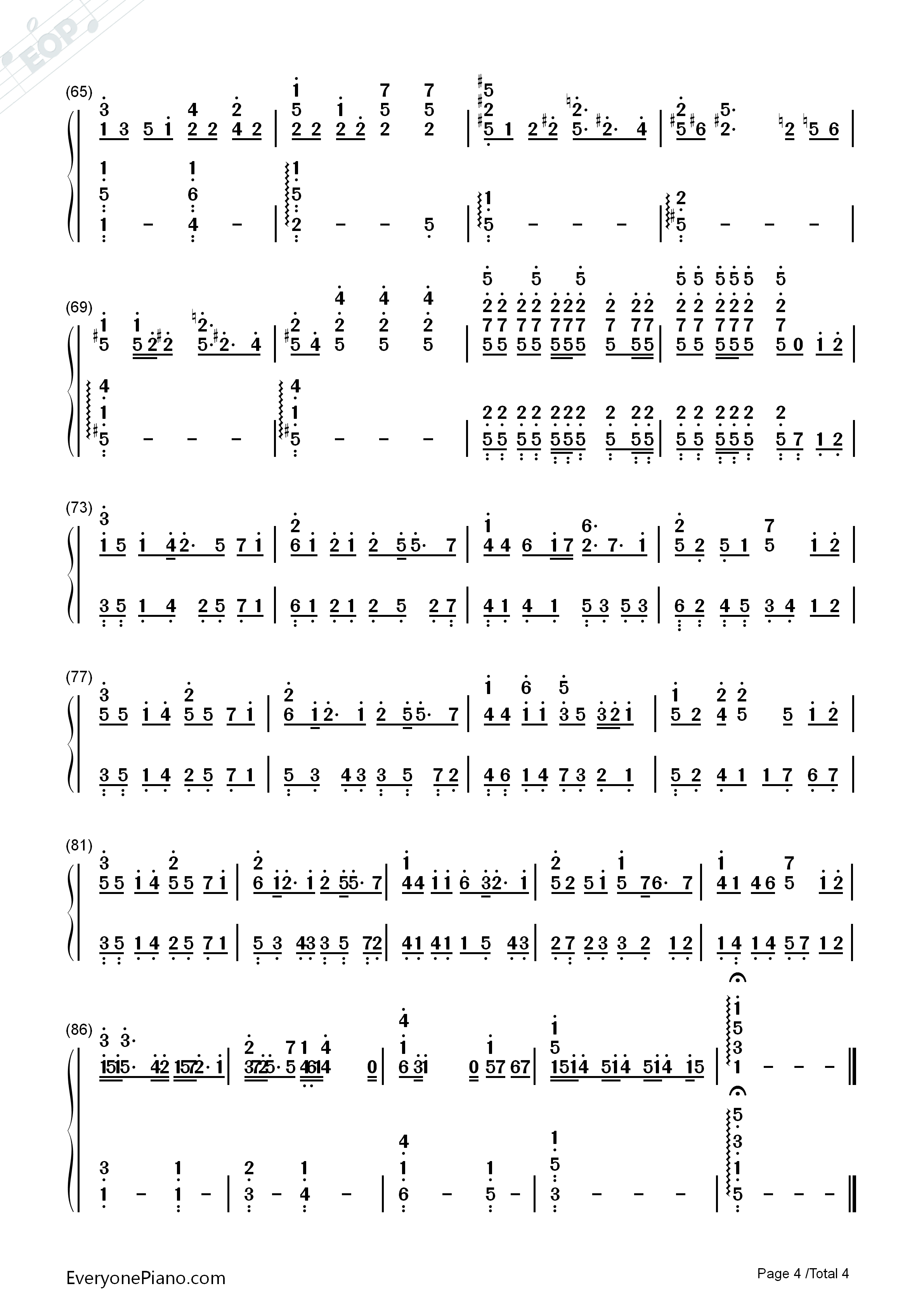 帰るから钢琴简谱_Blue_Drops演唱