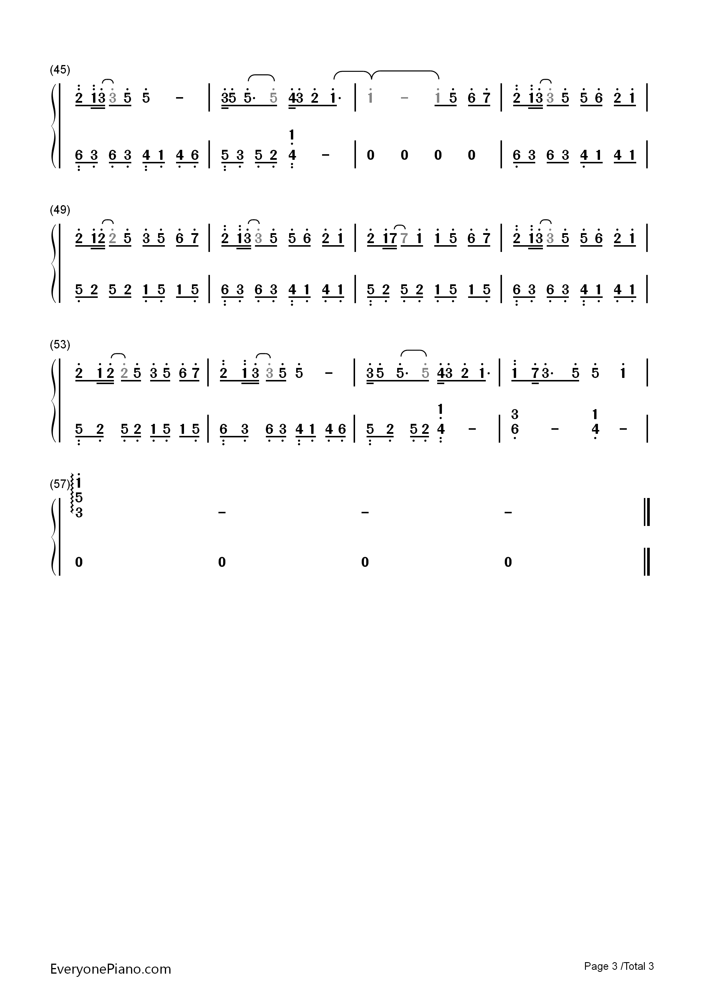 追光者钢琴简谱_岑宁儿演唱
