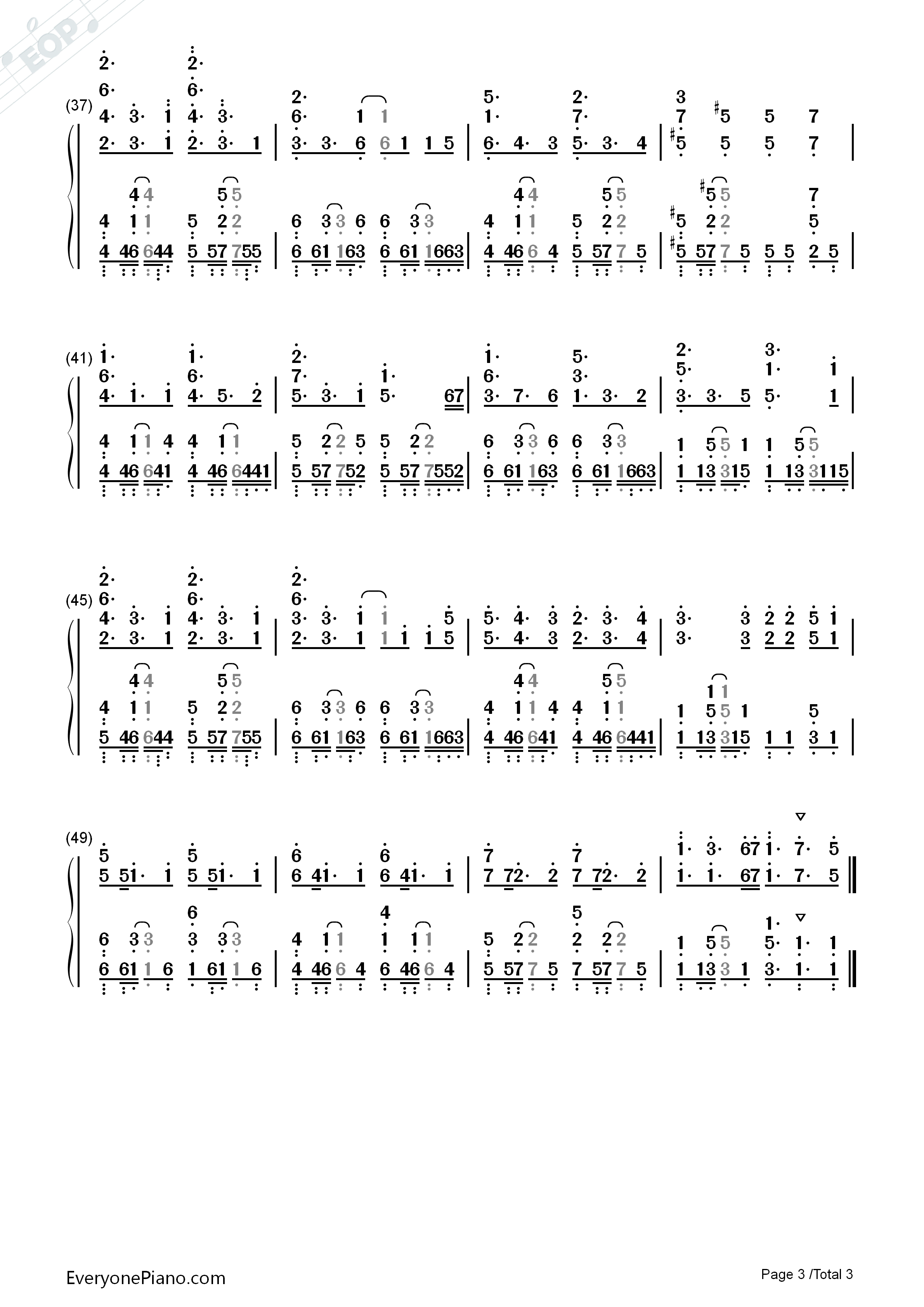 だから僕は僕を手放す钢琴简谱_WEAVER演唱