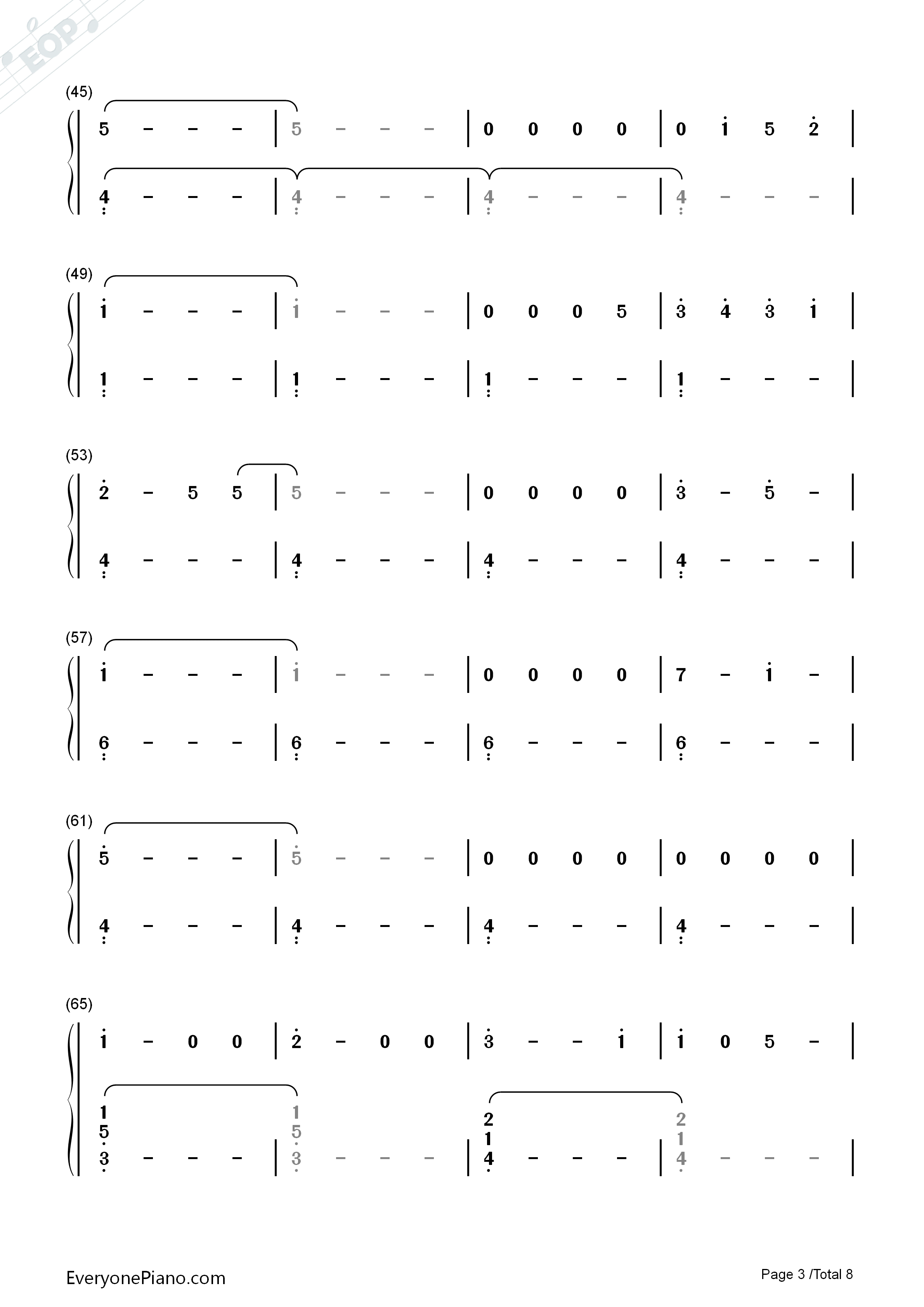 Last_Night_Good_Night钢琴简谱_初音ミク演唱