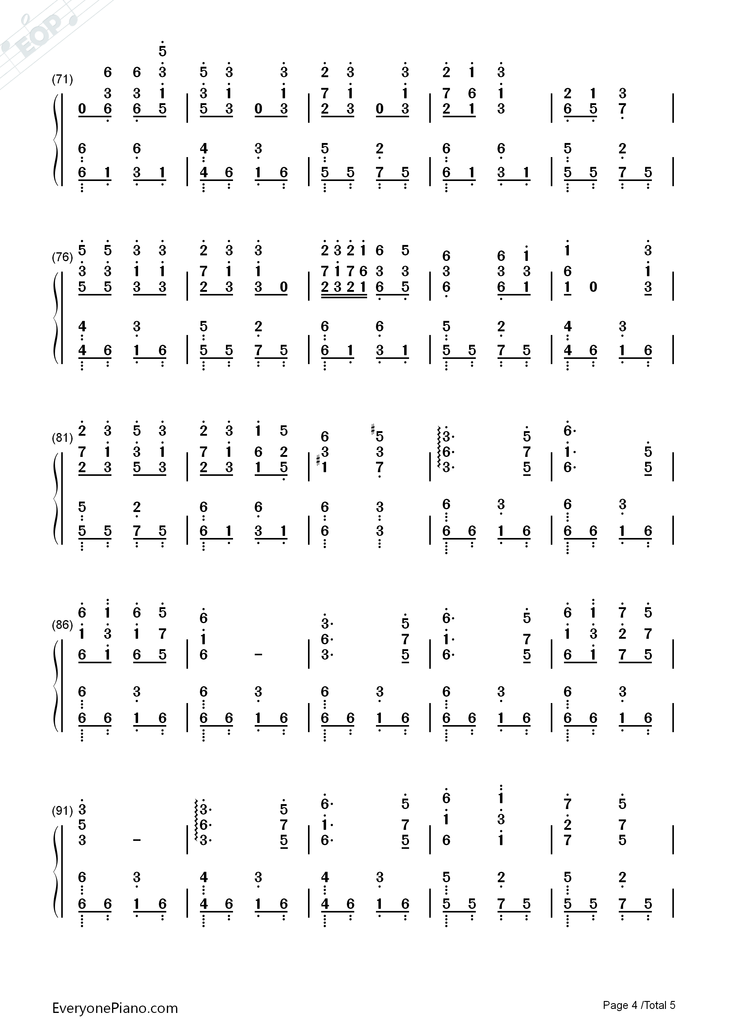 桃源恋歌钢琴简谱_GARNIDELIA演唱