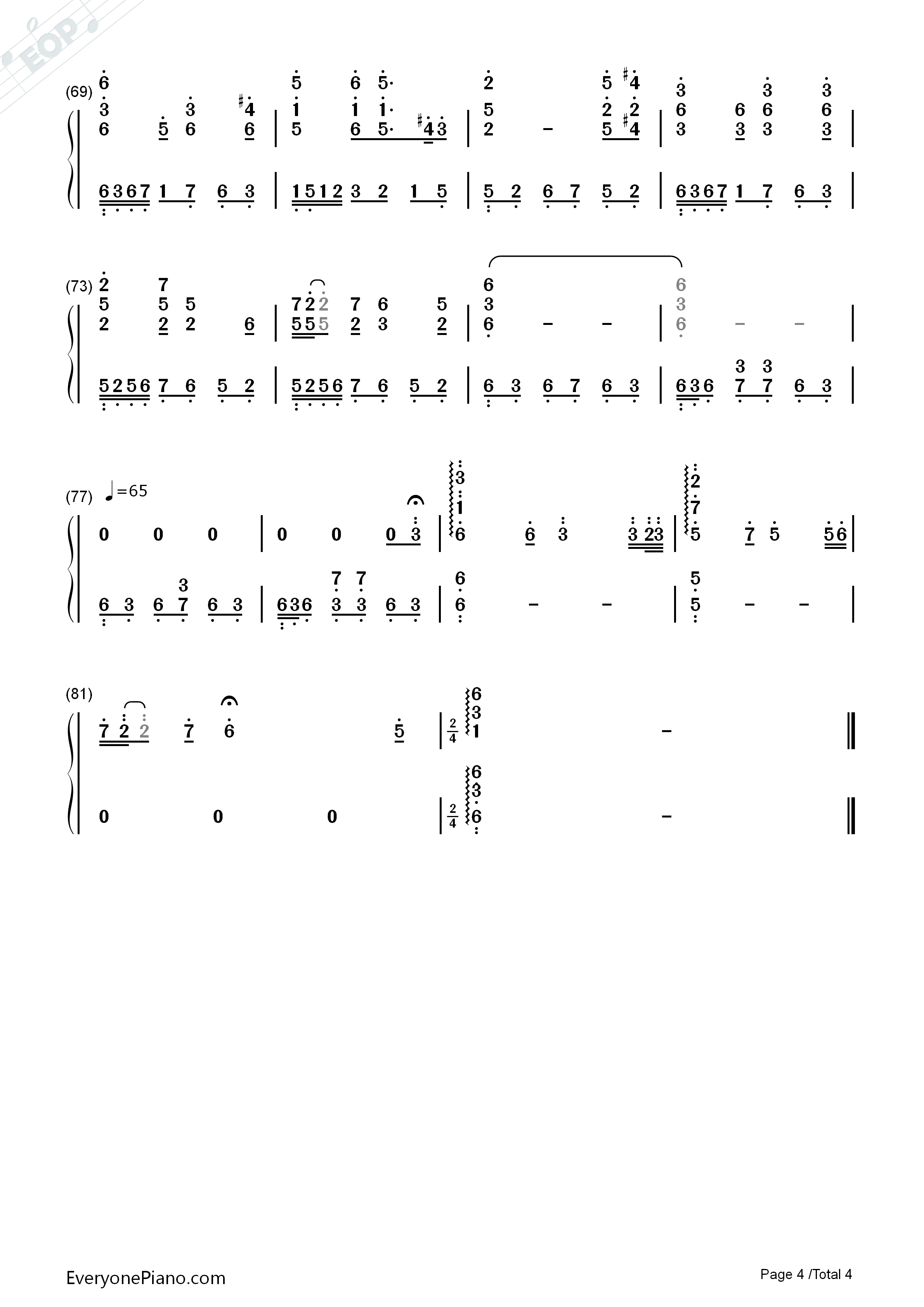 史班赛山钢琴简谱_未知演唱