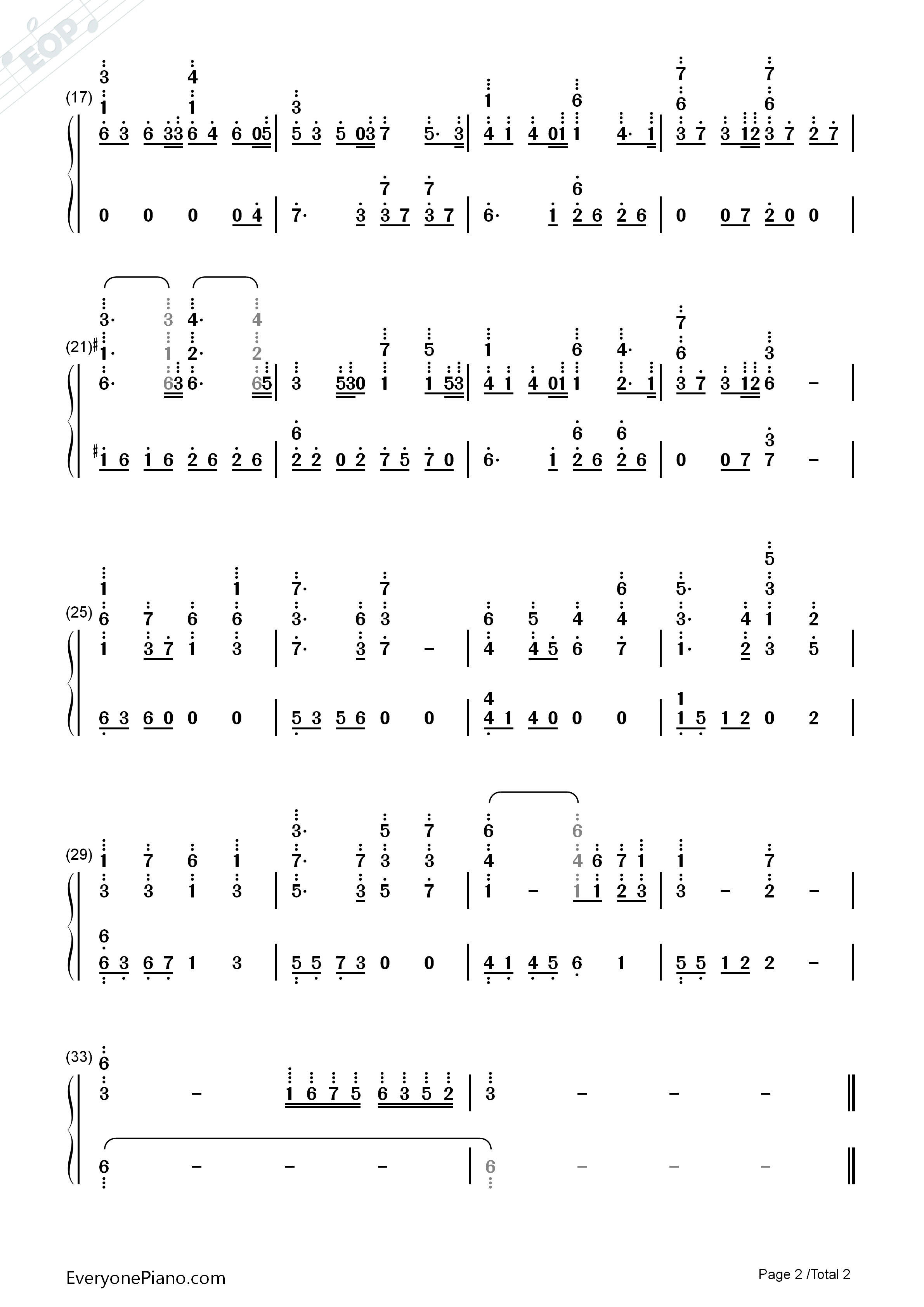 Pain钢琴简谱_Aimee_B_及川リン演唱