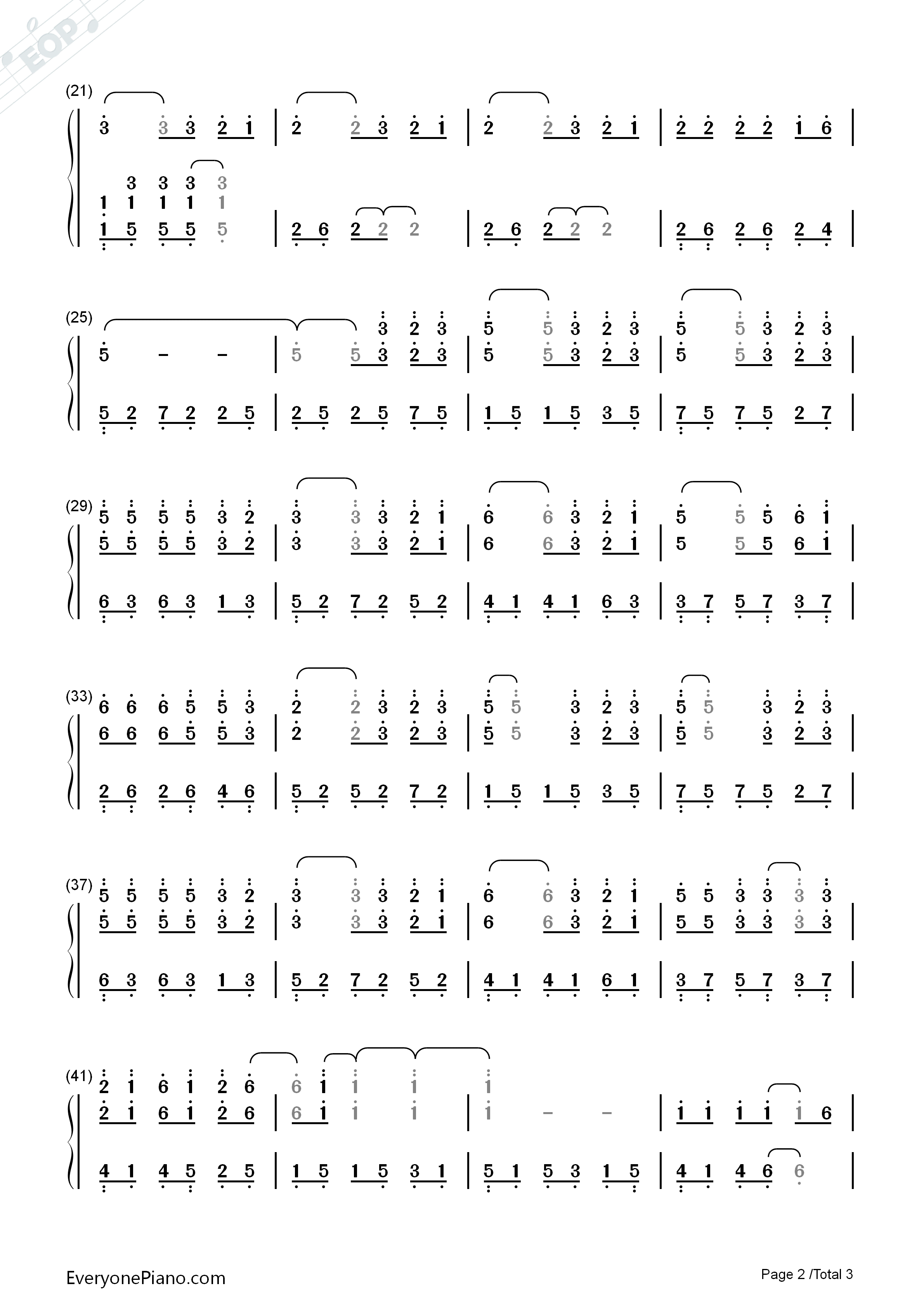 庐州月完美版钢琴简谱_许嵩__Vae演唱