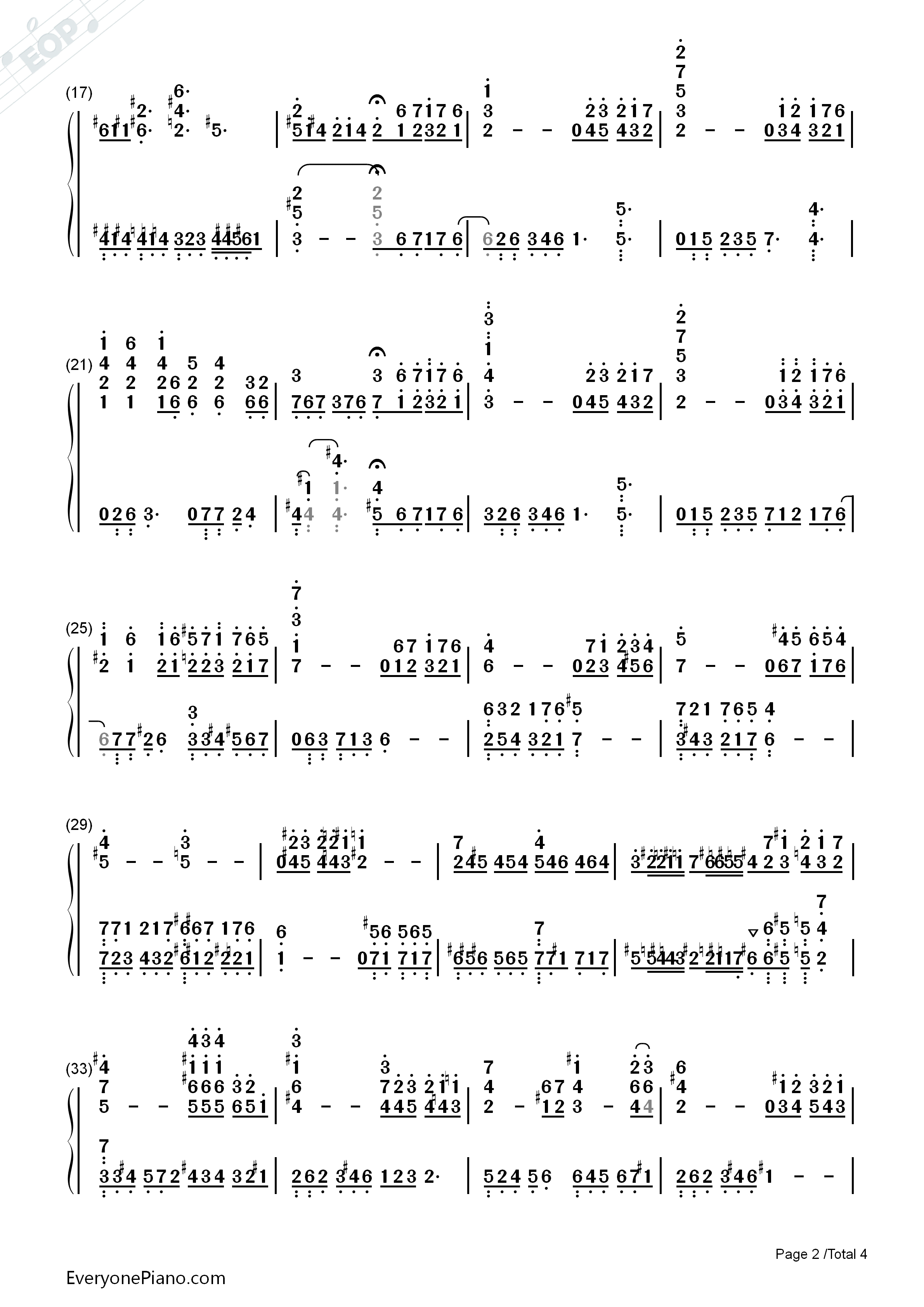 Impossible_Dream钢琴简谱_久石让演唱