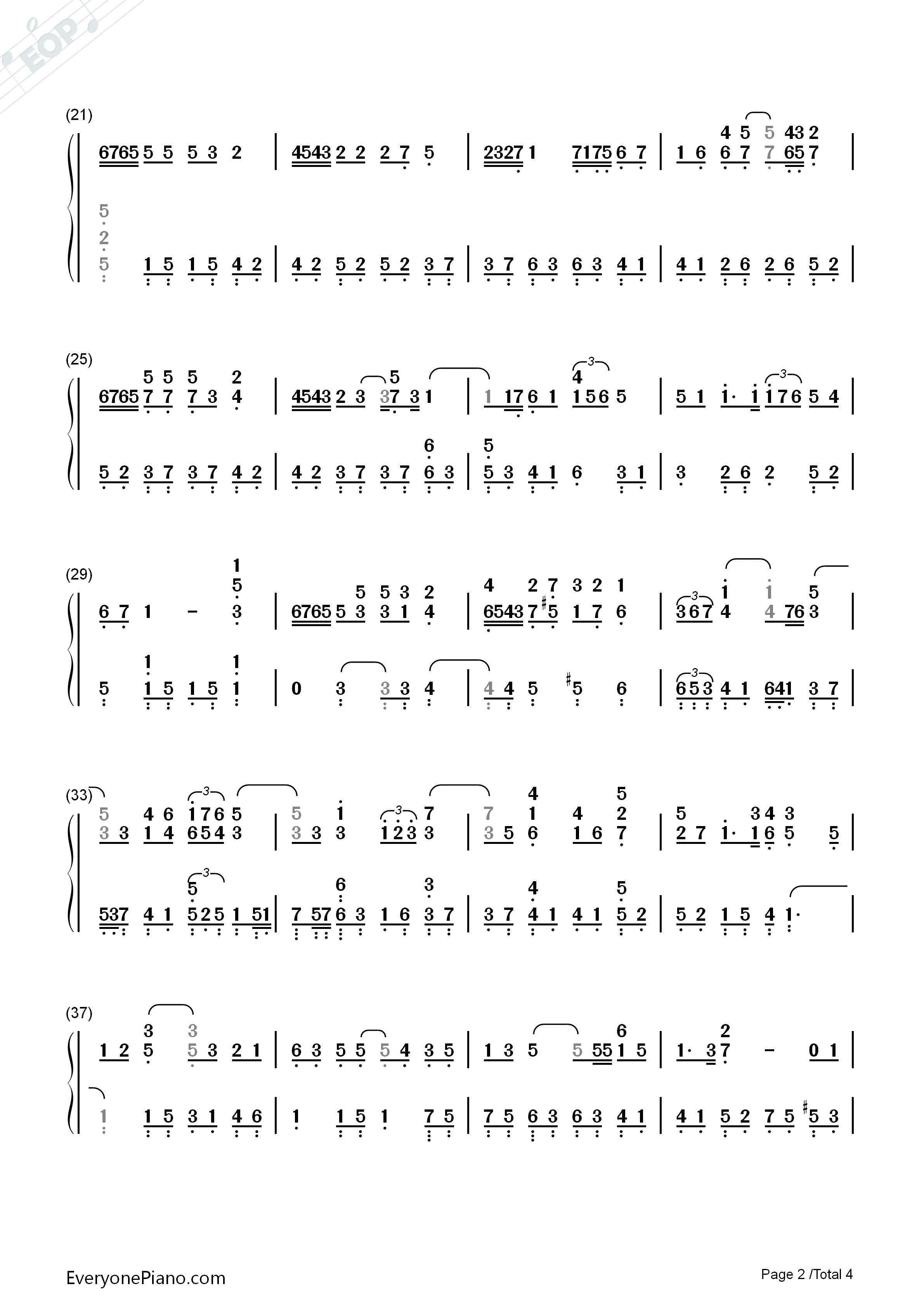 人来人往钢琴简谱_陈奕迅演唱