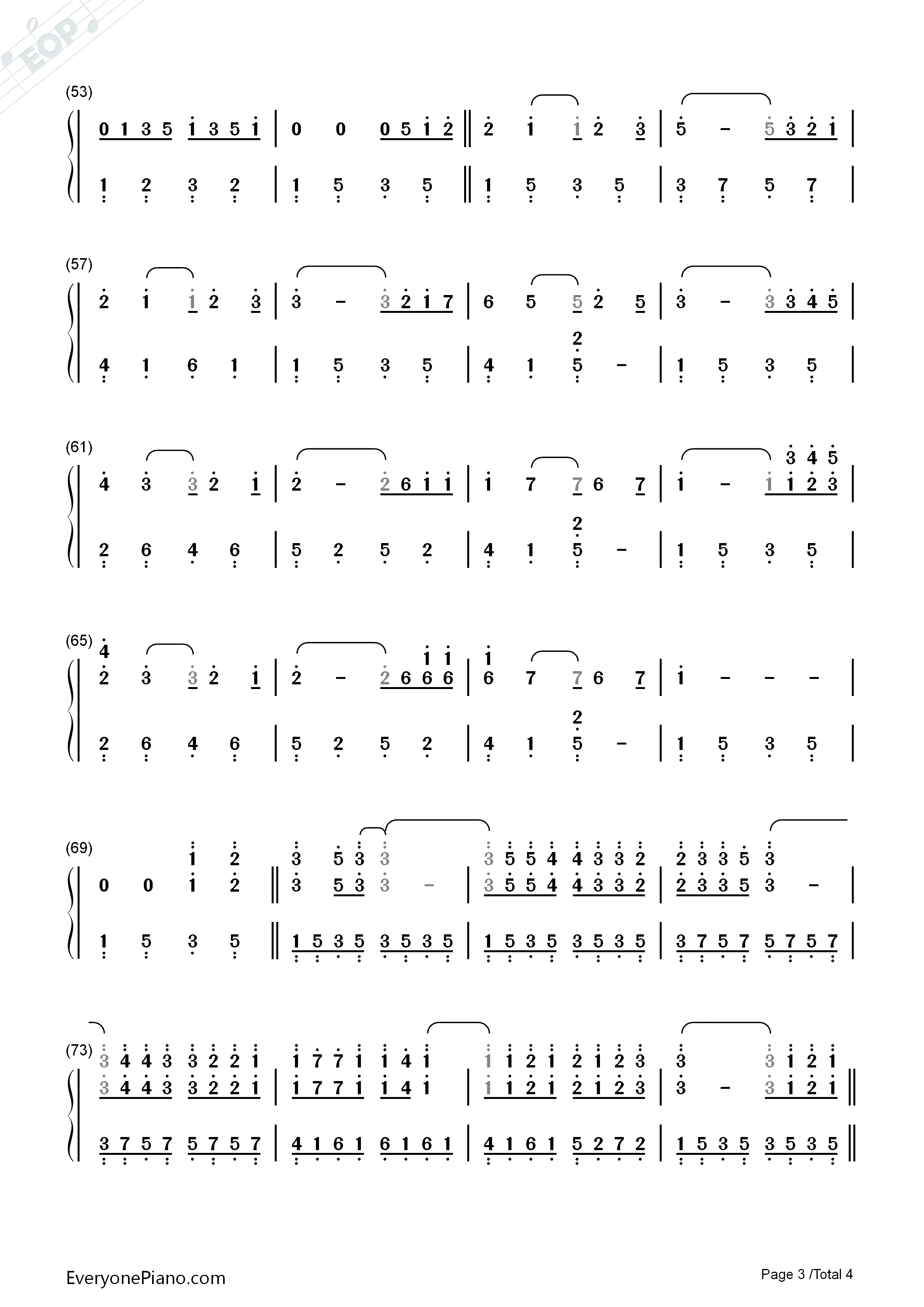 痛苦的心钢琴简谱_克莱德曼演唱