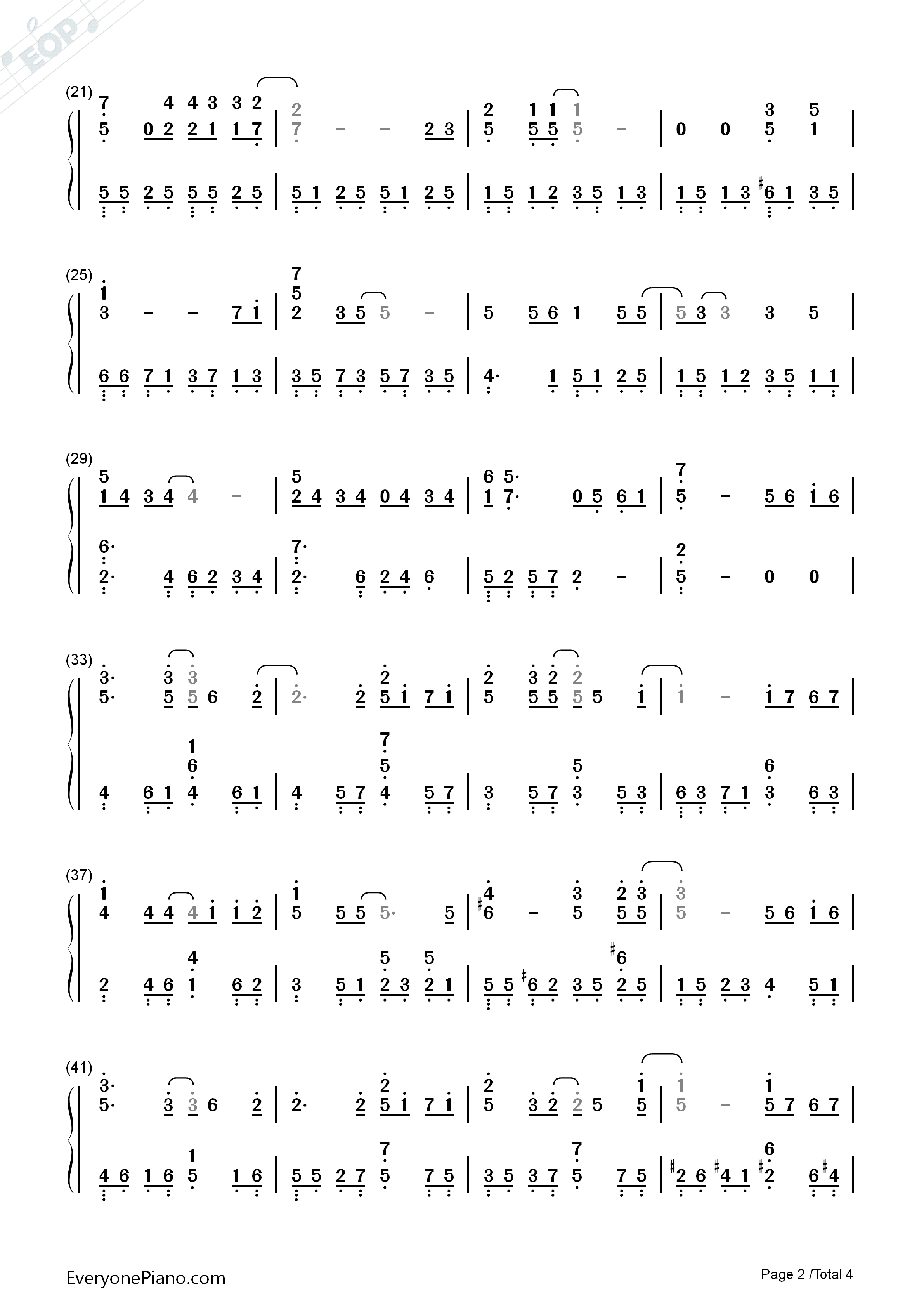 会呼吸的痛钢琴简谱_梁静茹演唱