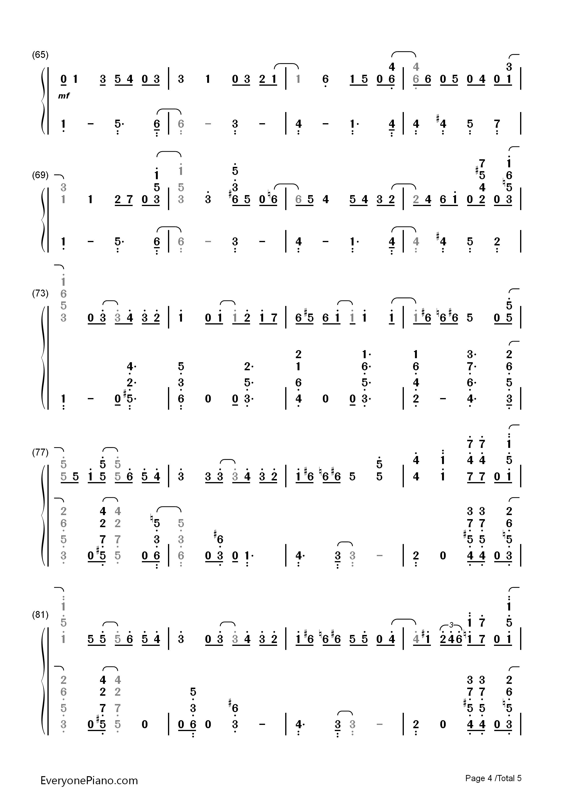 卡农钢琴简谱_帕海贝尔演唱