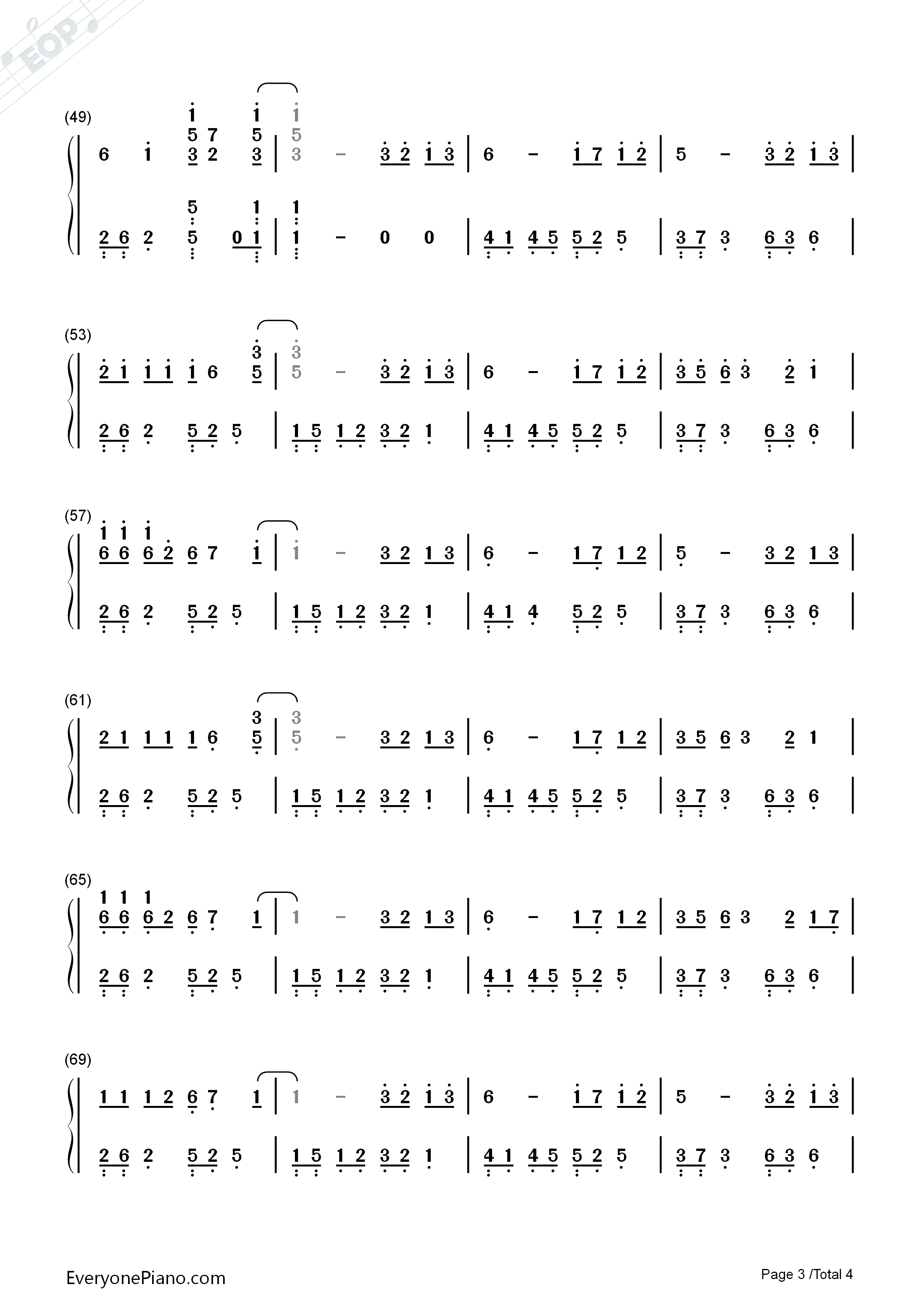 二零三钢琴简谱_毛不易演唱