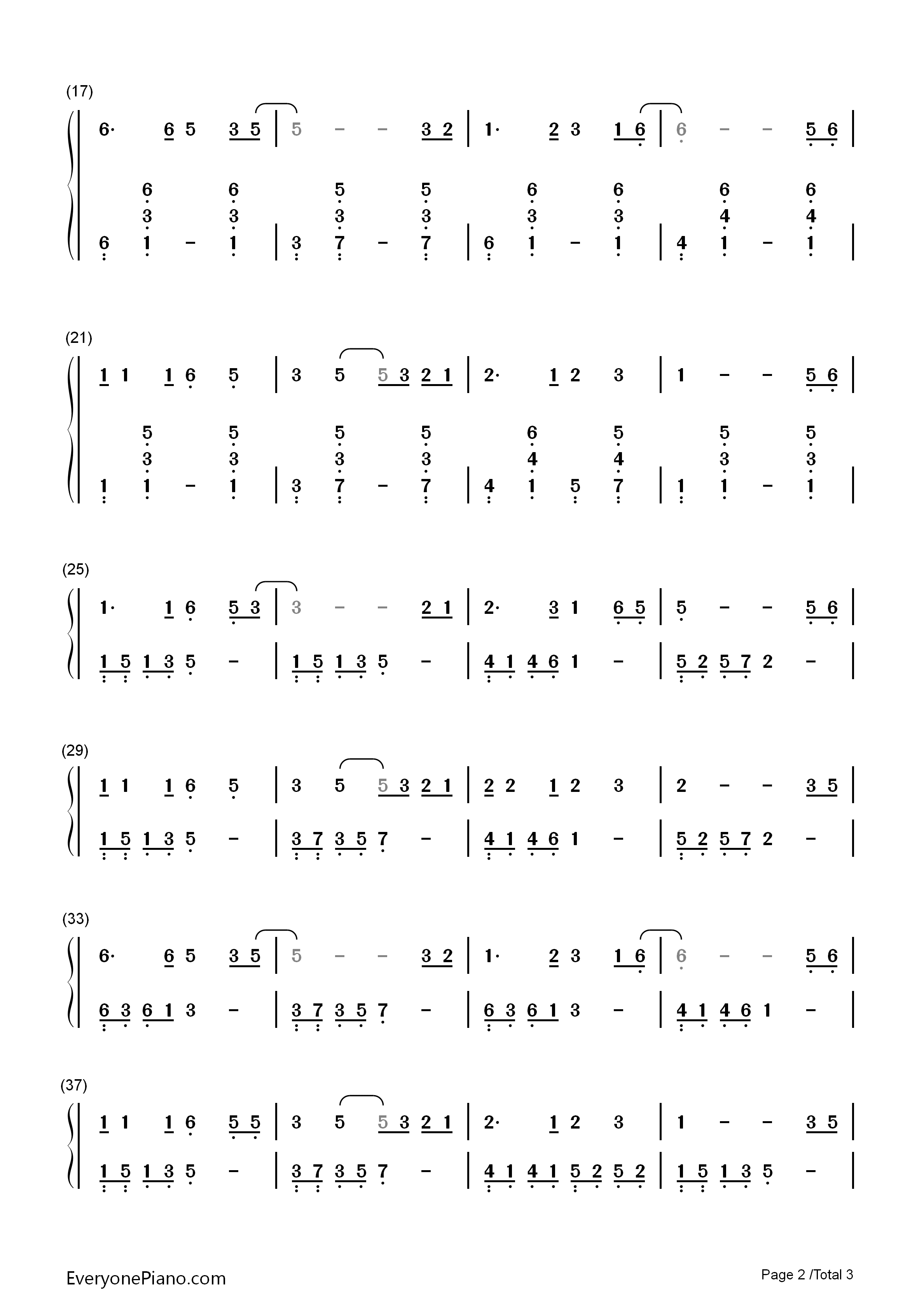 牵手钢琴简谱_苏芮演唱