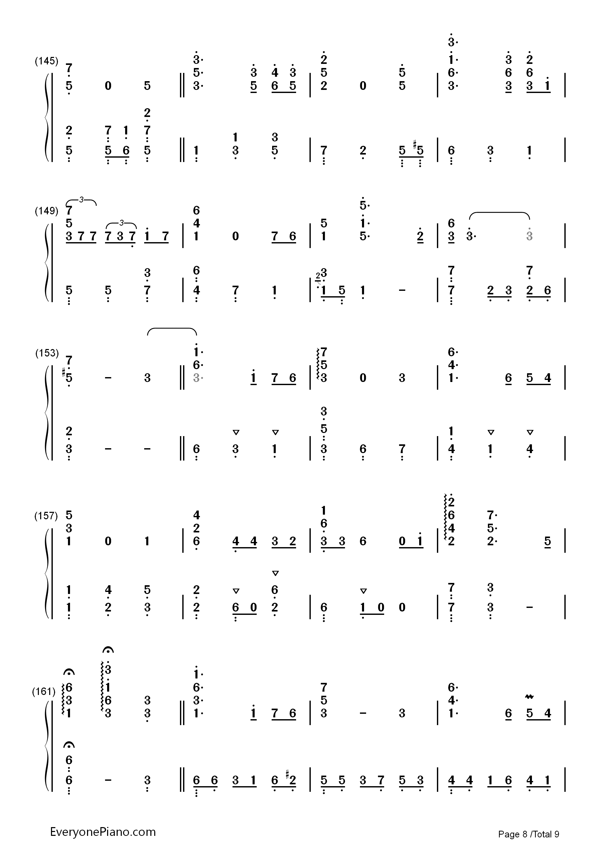 别了夏天钢琴简谱_手嶌葵_宫崎骏演唱
